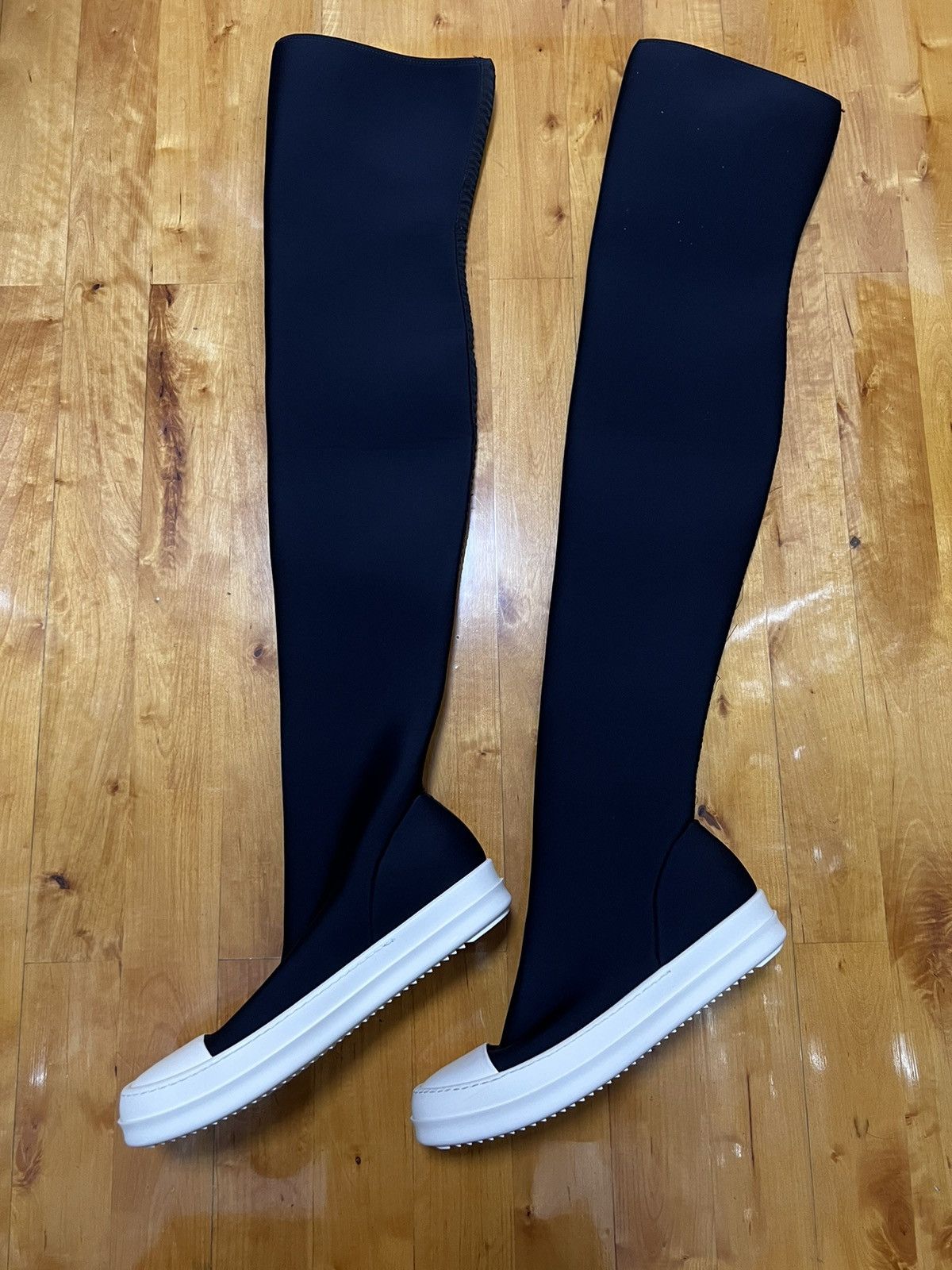 Rick Owens Drkshdw Rick owens drkshdw thigh high stocking ramones sz 38 Size US 8 / IT 38 - 3 Thumbnail