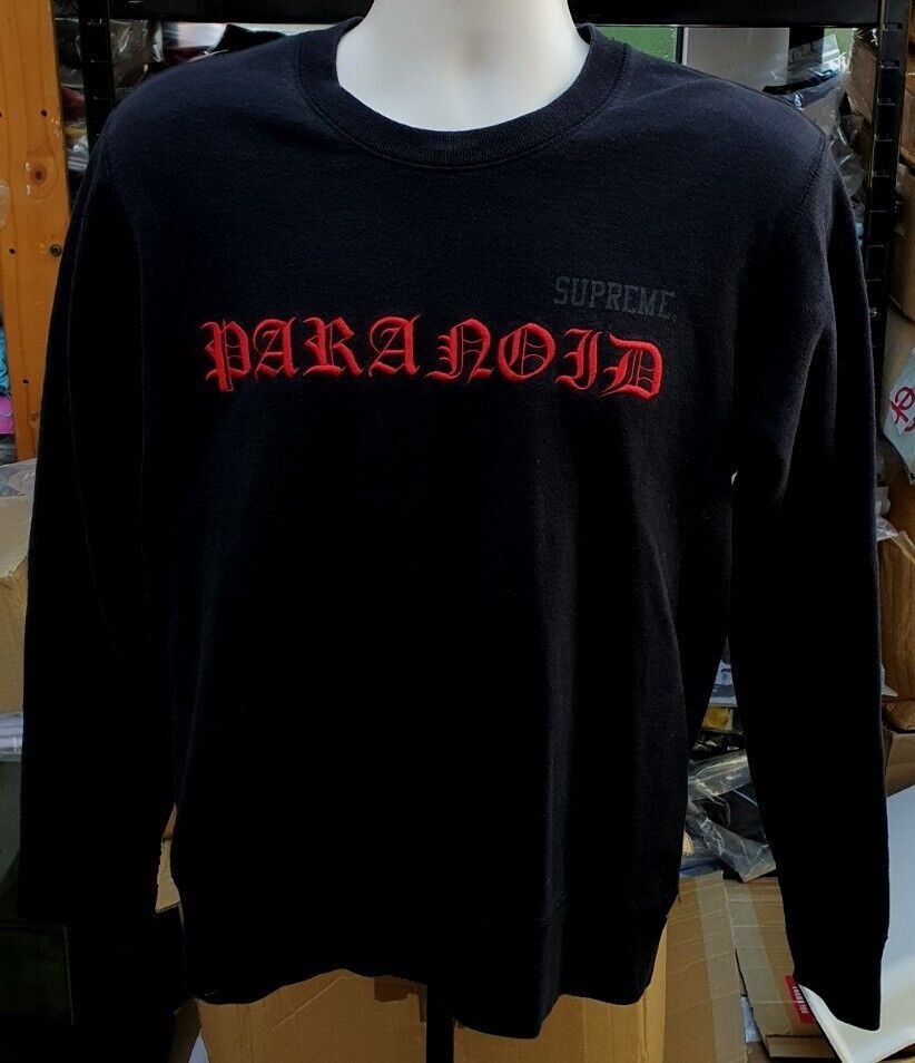 トップス SUPREME Black Sabbath Paranoid Crewneck SS16 Supreme x Black Sabbath Paranoid Crewneck size L