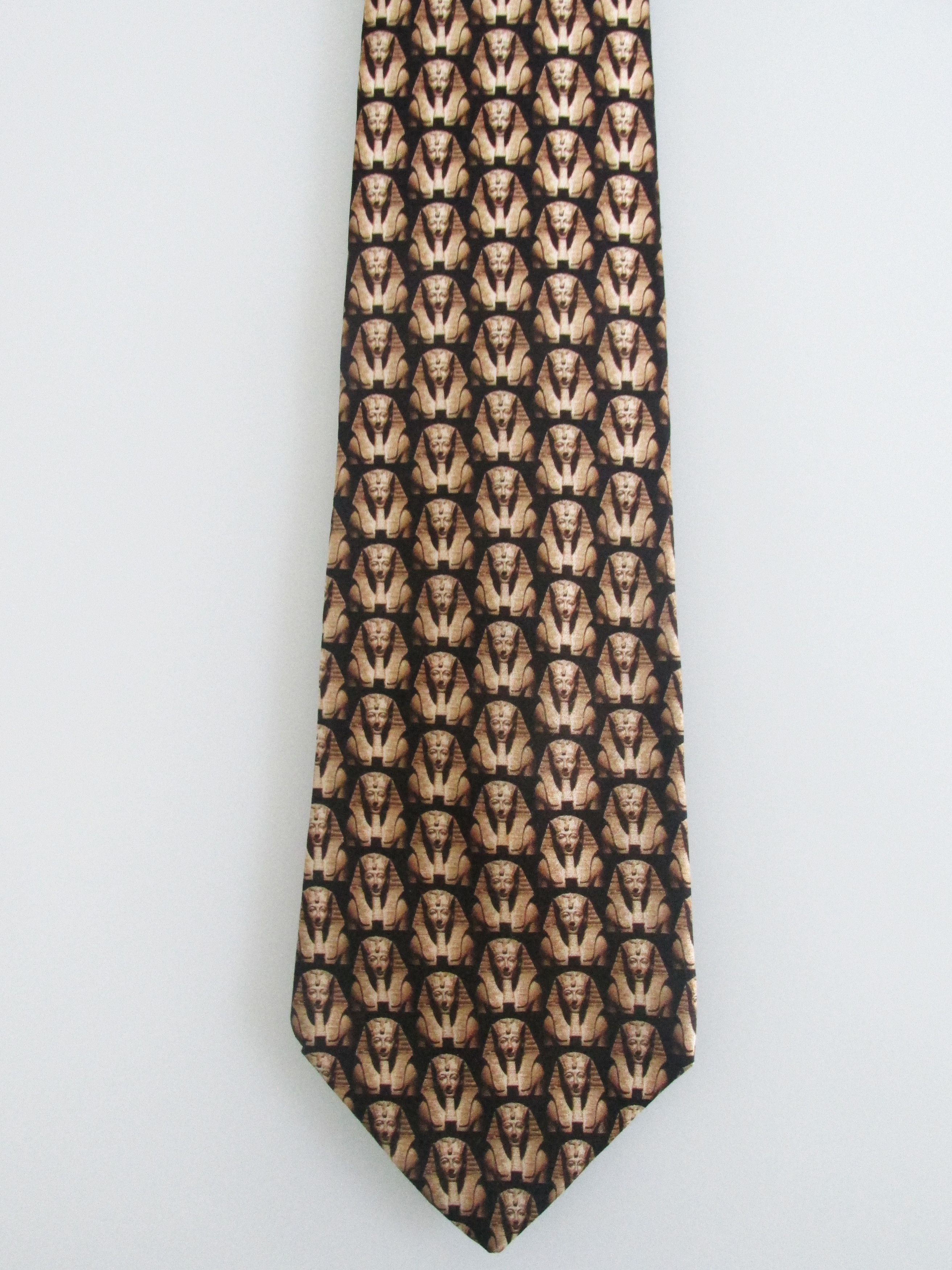 Other Museum Artifacts "Egyptology" Men's Silk Tie Size ONE SIZE - 2 Thumbnail