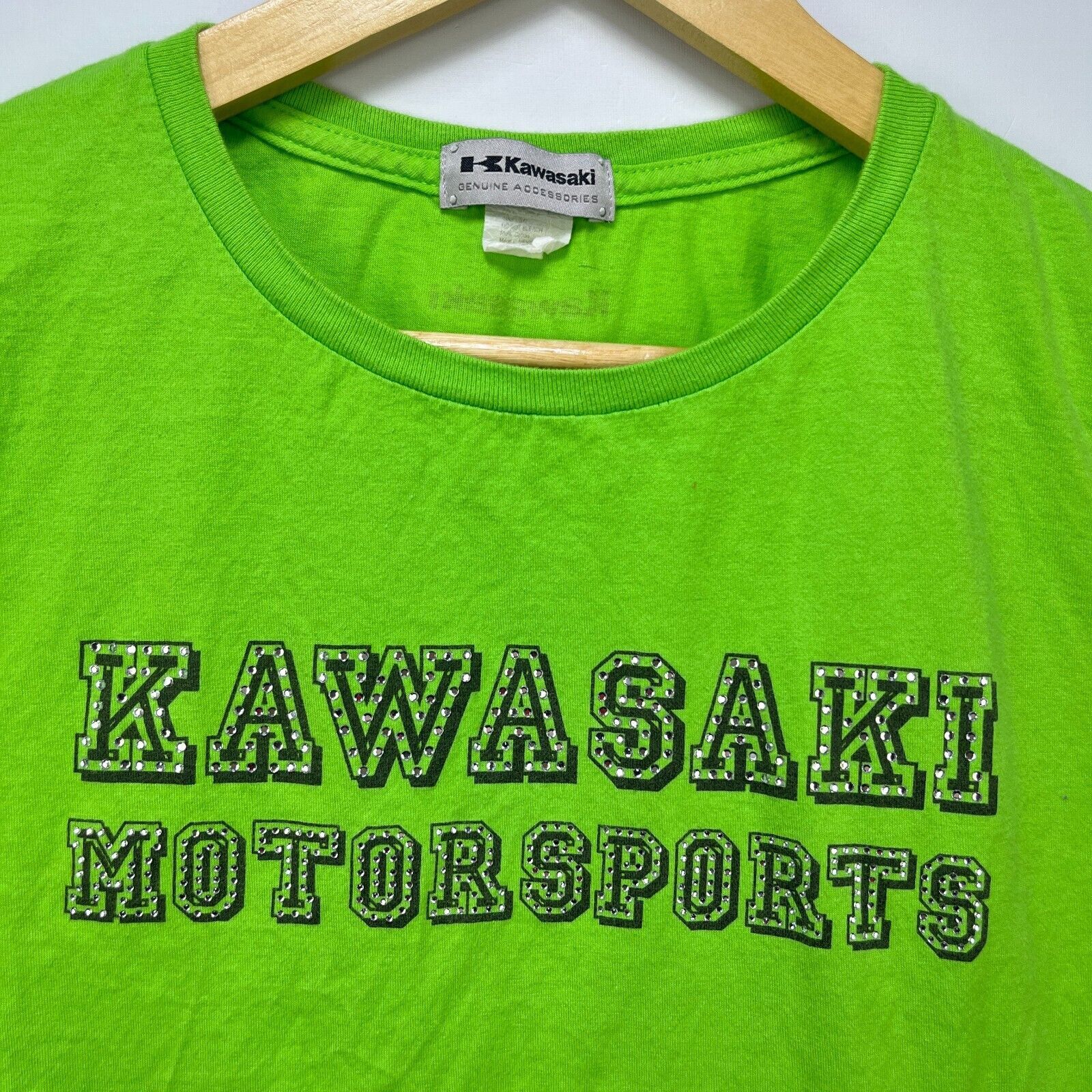 Vintage Vintage Kawasaki Y2K Motorsports T-Shirt Women’s XL Racing Size XL / US 12-14 / IT 48-50 - 3 Thumbnail
