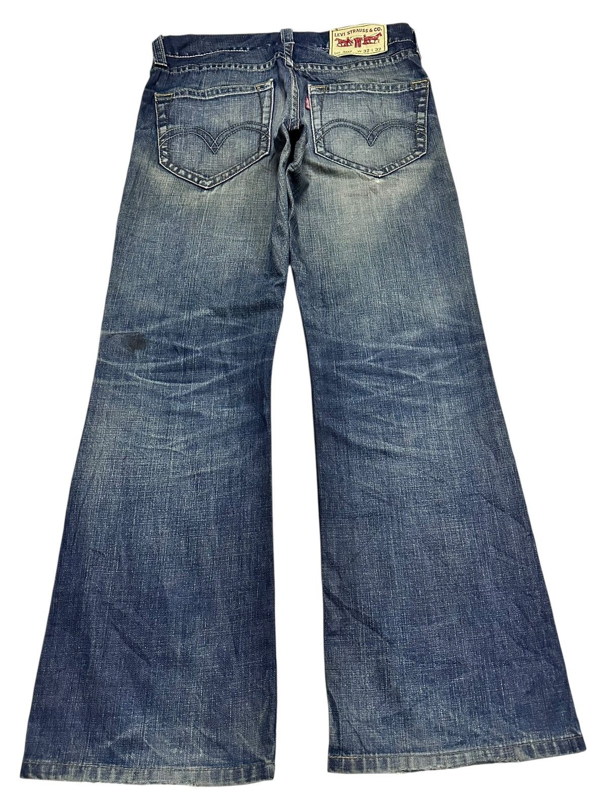 Levi's Levis 507 Vintage Distressed Wideleg Baggy Style Faded Size US 32 / EU 48 - 2 Thumbnail