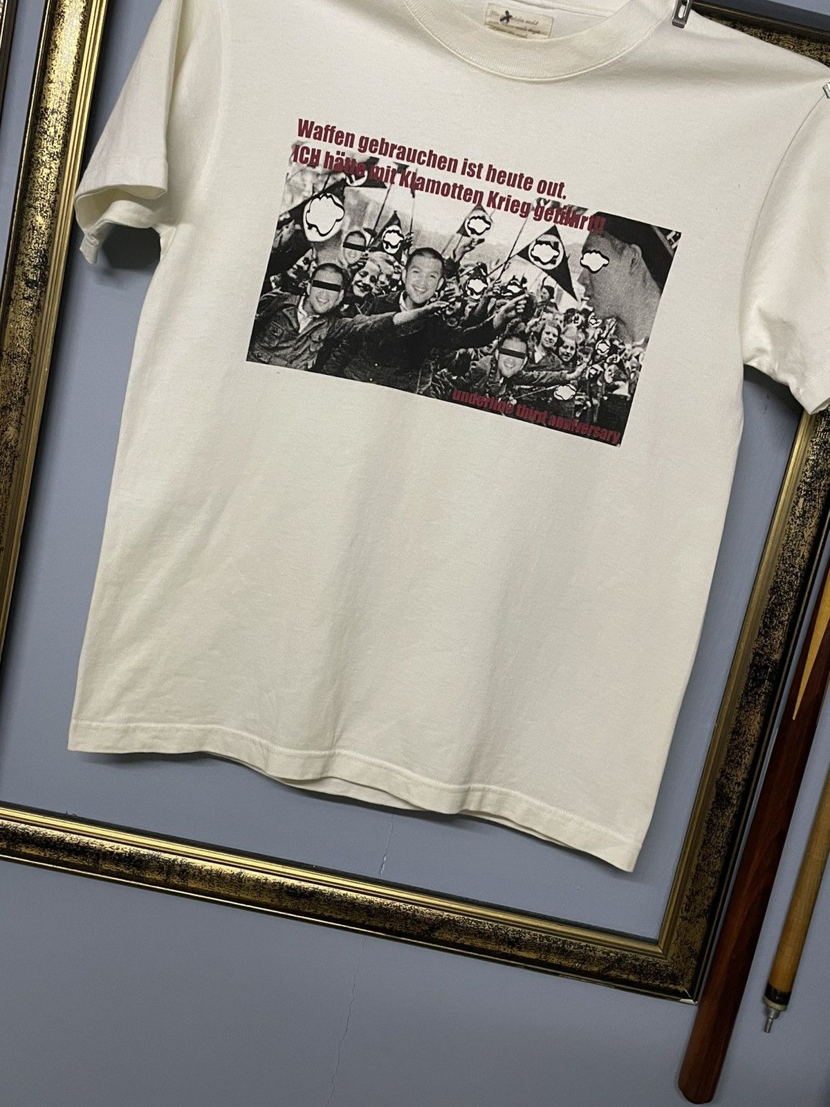 Vintage Vintage Japan Designer Vortell War With Kiamots Arabic Tee Size US S / EU 44-46 / 1 - 3 Thumbnail