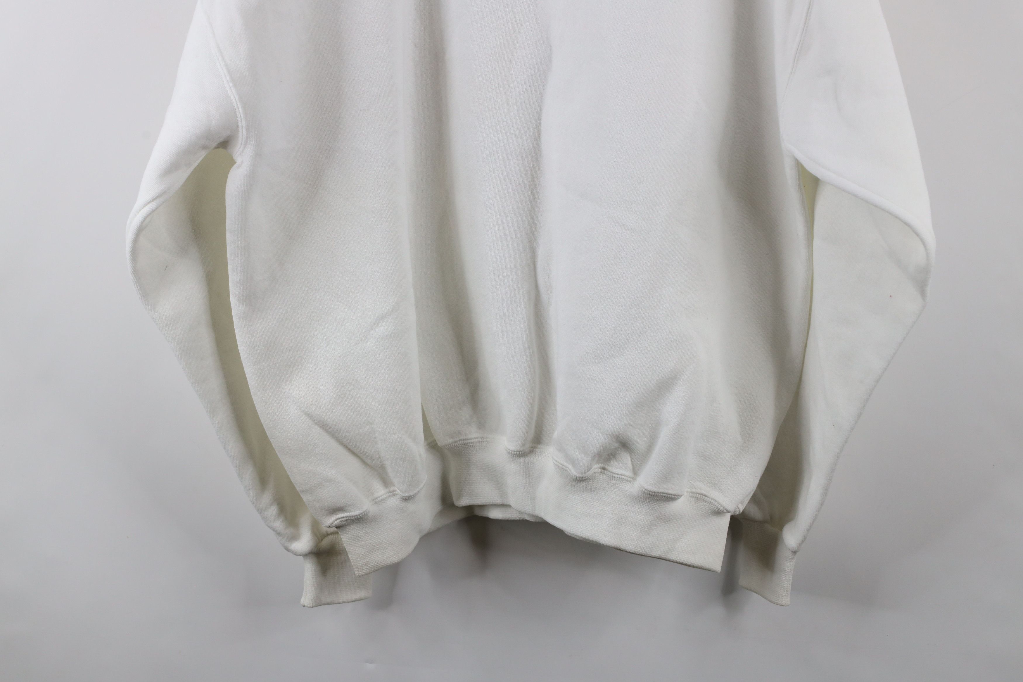 Vintage Vintage 90s Streetwear Heavyweight Crewneck Sweatshirt White Size ONE SIZE - 11 Thumbnail
