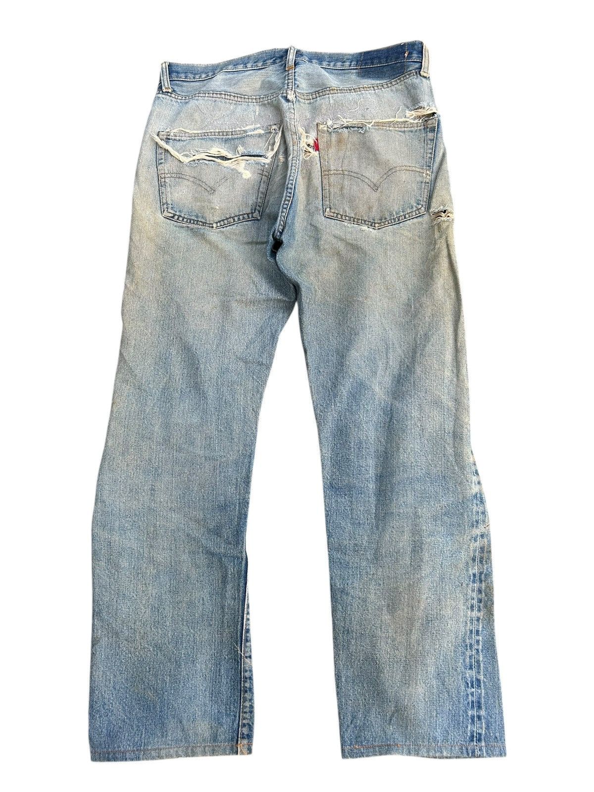 Levi's × Vintage 60s-70s THRASHED Levi's 6 Selvedge Vintage Denim Jeans Size US 32 / EU 48 - 11 Thumbnail