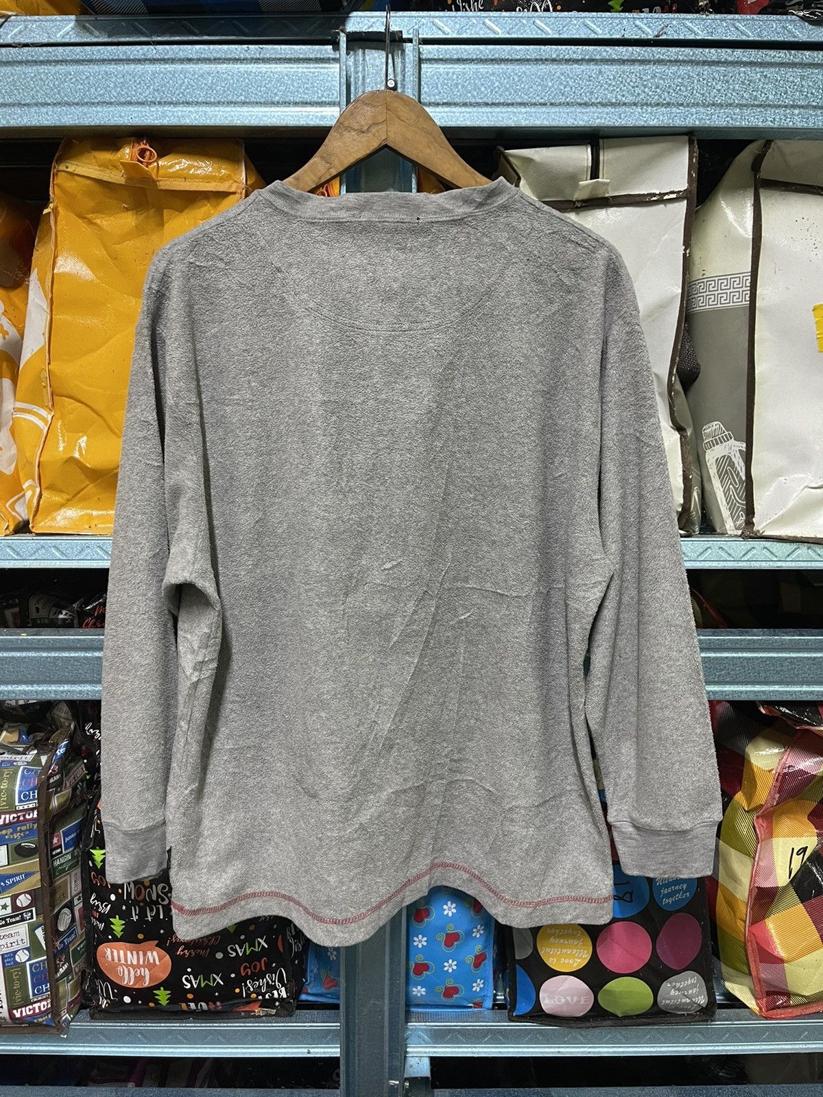 Designer Sacsny Y’Saccs Long Sleeve Henley Shirt By Yohji Yamamoto Size US L / EU 52-54 / 3 - 8 Thumbnail