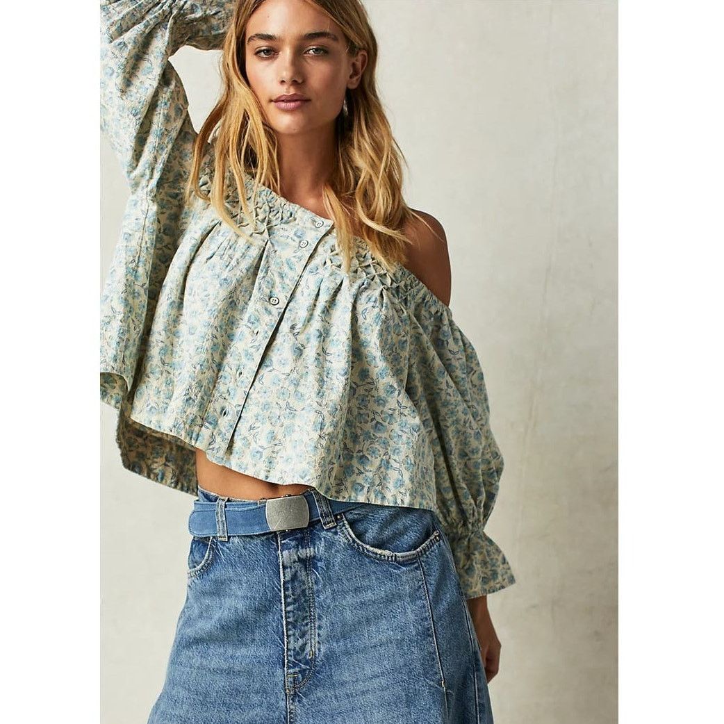 Free People New Free People James Smock Top $128 X-SMALL 0/2 Floral Size XS / US 0-2 / IT 36-38 - 2 Thumbnail