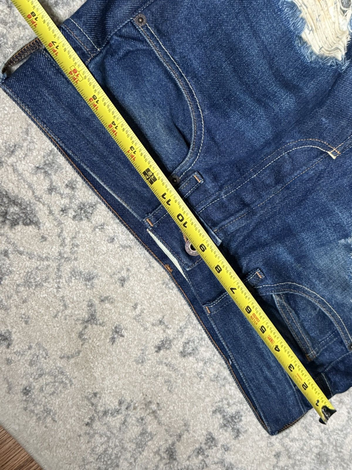 Off-White Off white diagonals distressed denim jeans Size US 34 / EU 50 - 9 Thumbnail