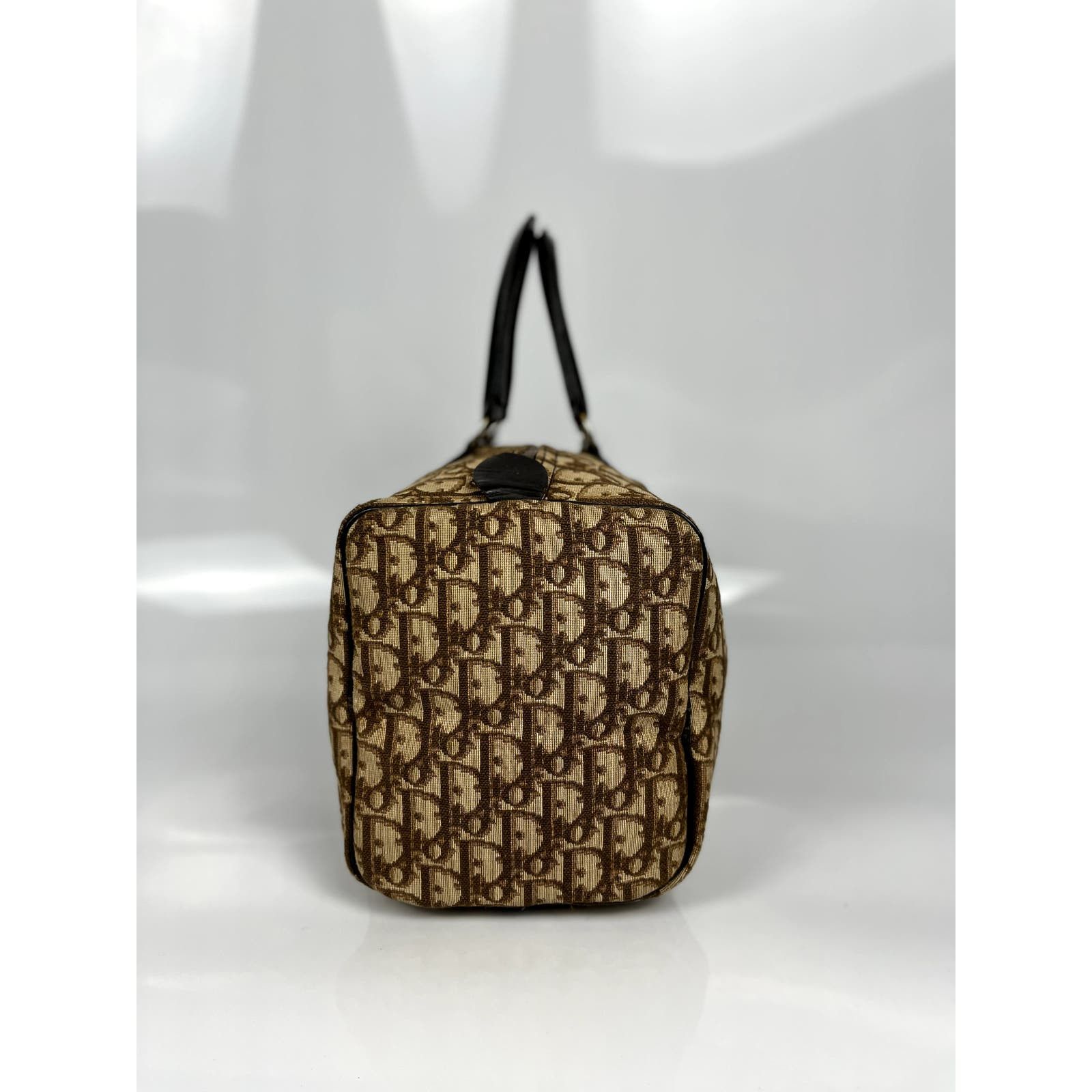 Dior Dior Brown Trotter Canvas Boston Duffle Bag Size ONE SIZE - 8 Thumbnail