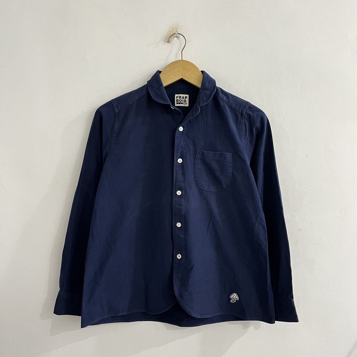 Issey Miyake Issey Miyake - Frapbois Navy Unique Button Up Size US S / EU 44-46 / 1 - 1 Thumbnail