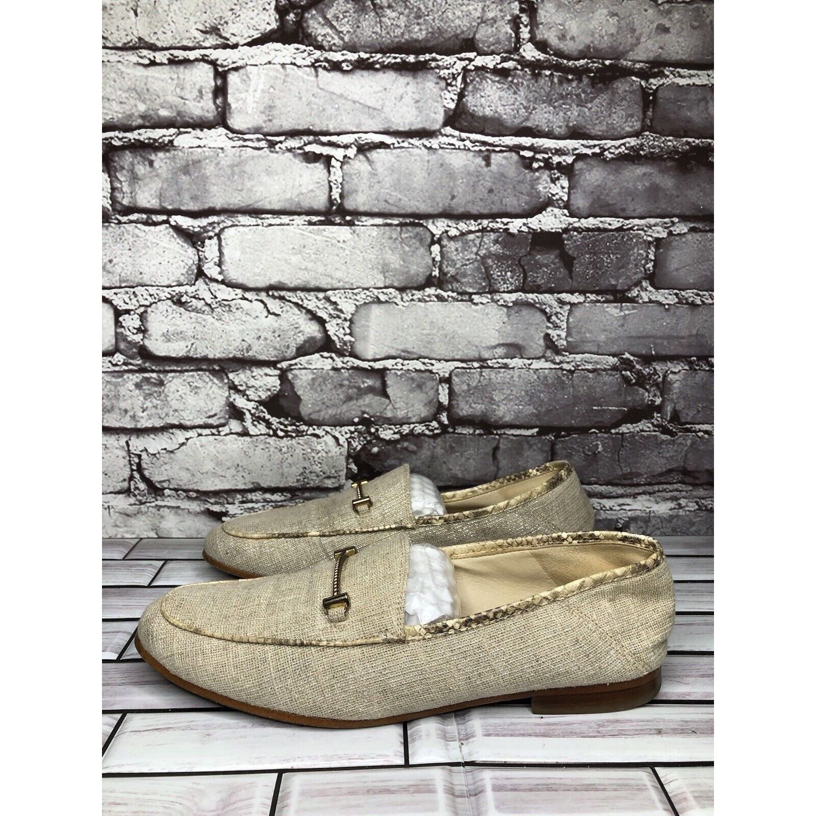 Sam Edelman Sam Edelman Lior Beige Leather Horsebit Almond Toe Slip On F Size US 9 / IT 39 - 5 Thumbnail