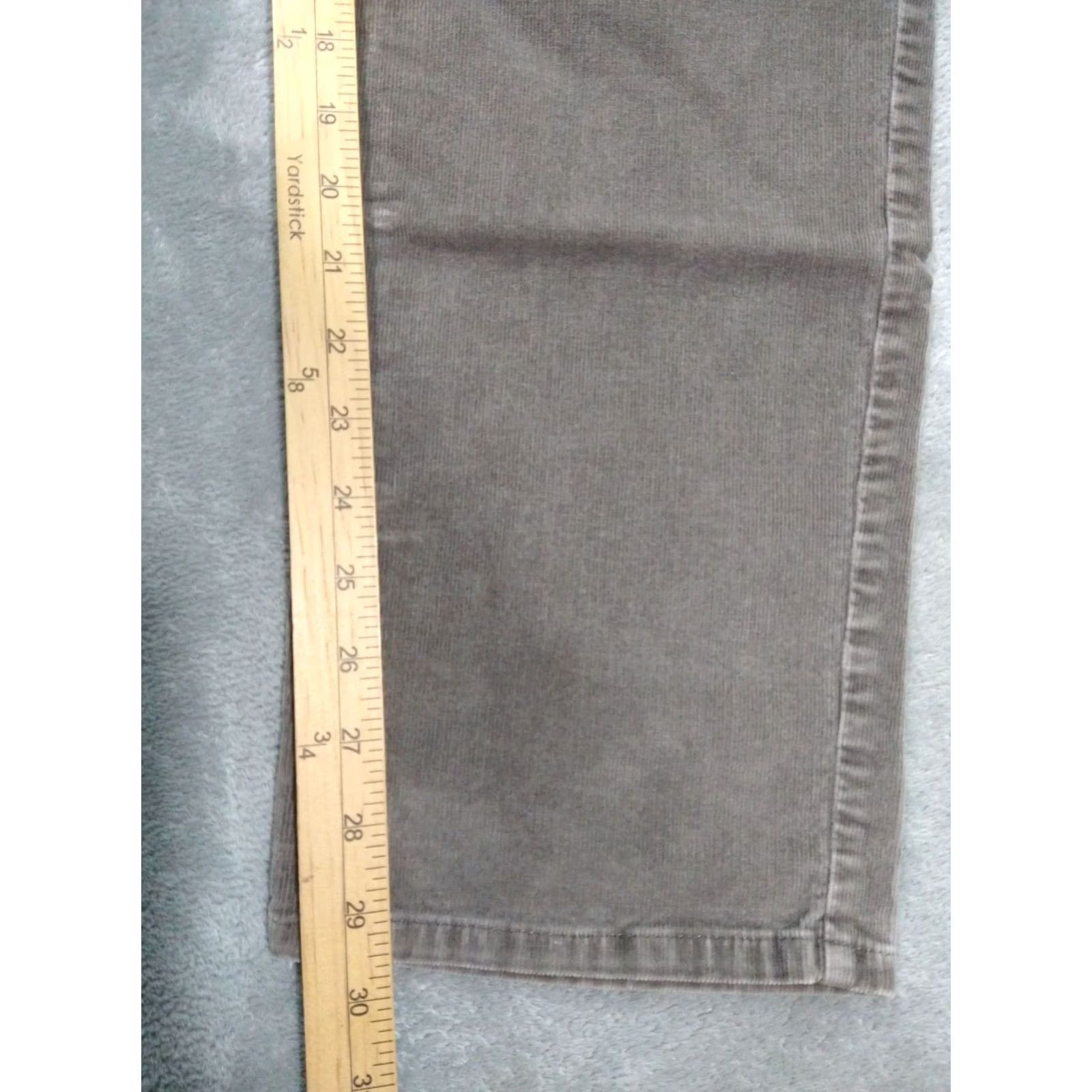 J. Jill J Jill Pants Women 12 Gray Corduroy Authentic Fit Flat Front Stretch Casual Chino Size 34" / US 12 / IT 48 - 5 Thumbnail