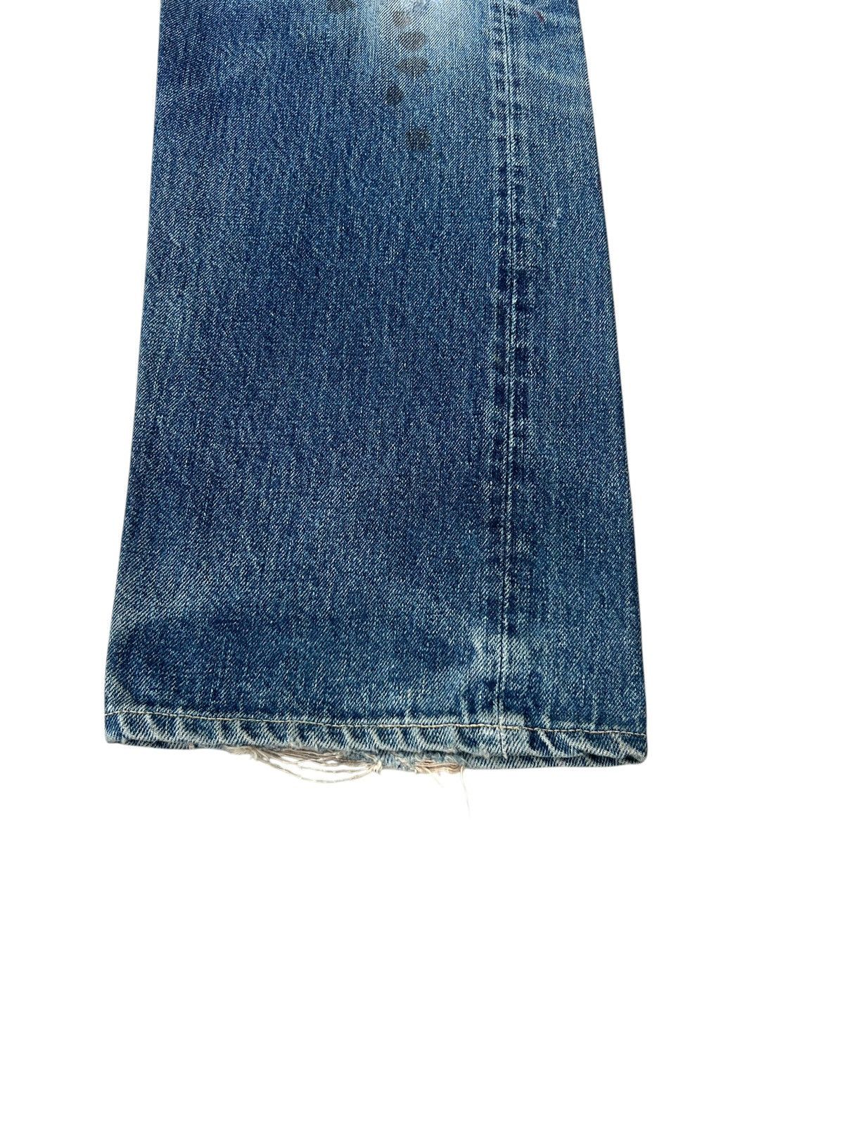 Levi's Vintage Clothing VTG 2002 Levi’s LVC Distress Denim Selvedge Jeans Trashed Size US 32 / EU 48 - 14 Thumbnail