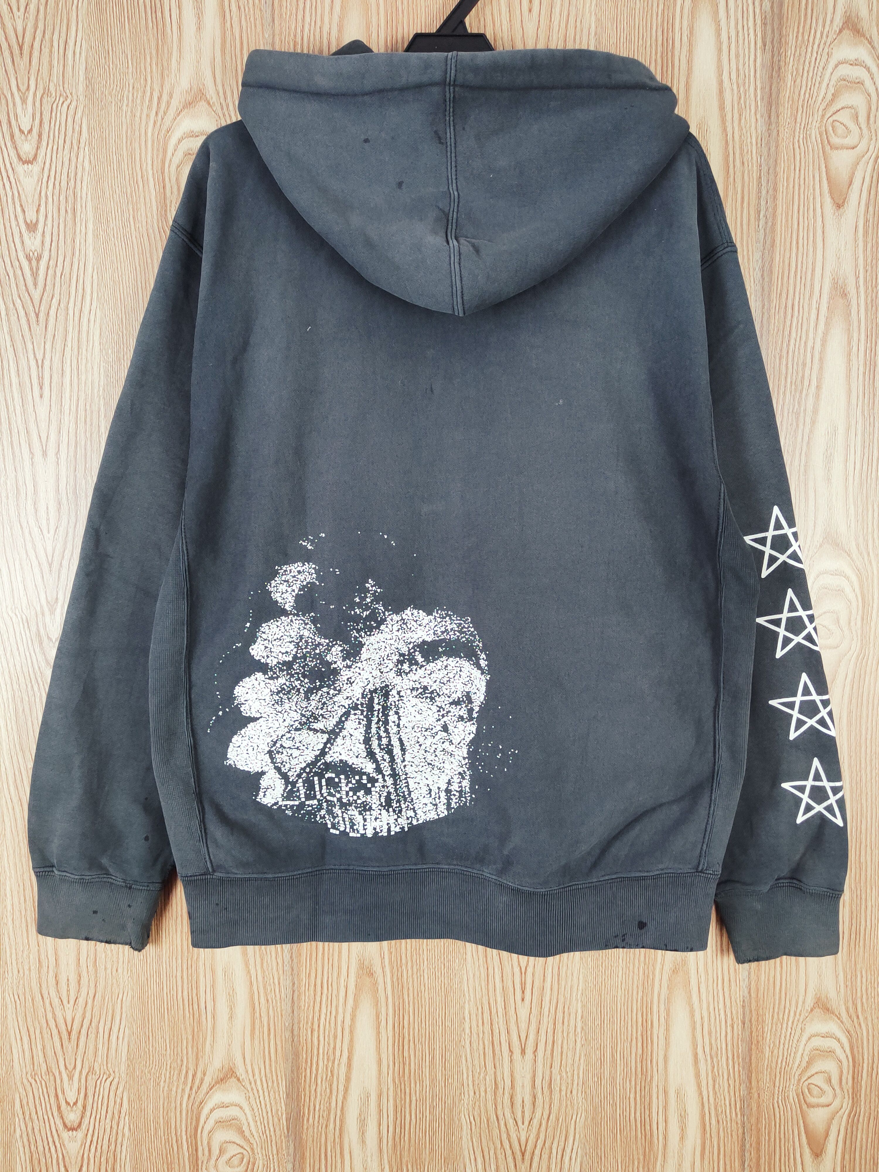 Japanese Brand × Vintage Japanese Brand Black Faded Lucky John Hoodie Sweaters Size US L / EU 52-54 / 3 - 10 Thumbnail
