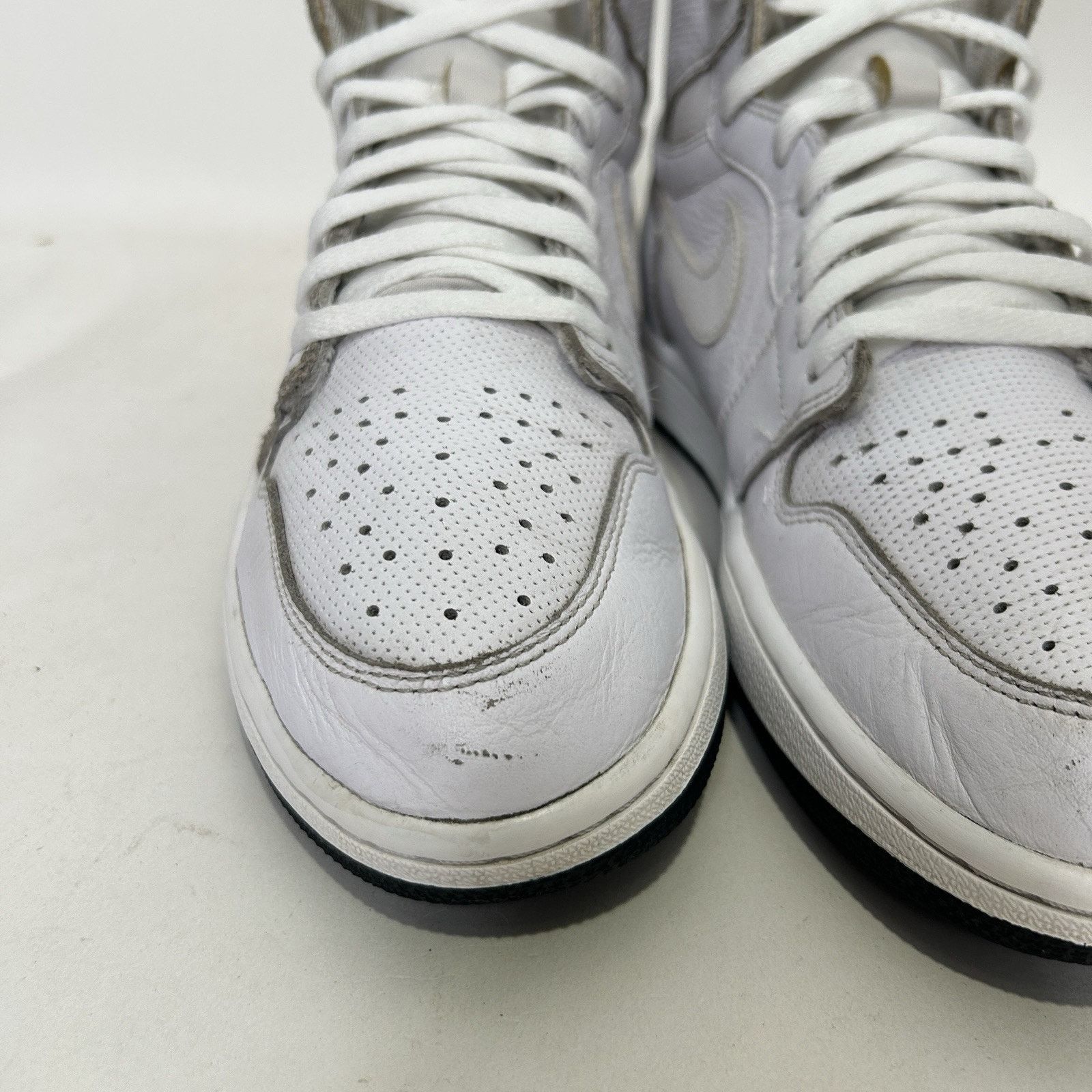 Nike Nike Air Jordan 1 High Retro OG “White Perforated” Size US 12 / EU 45 - 12 Thumbnail