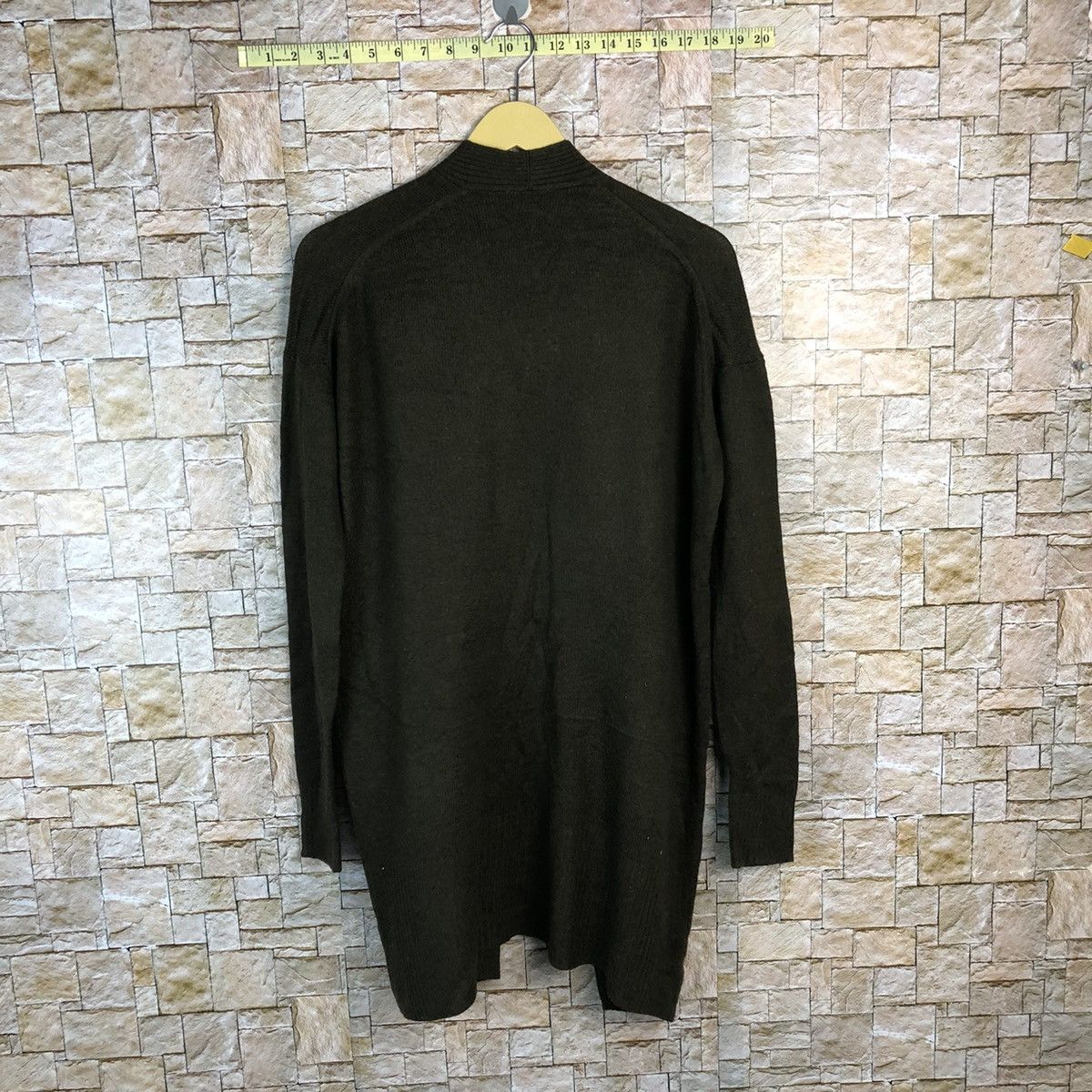 Homespun Knitwear × Uniqlo Uniqlo japan style Dark Green long Cardigan Knitwear #A656 Size M / US 6-8 / IT 42-44 - 12 Thumbnail