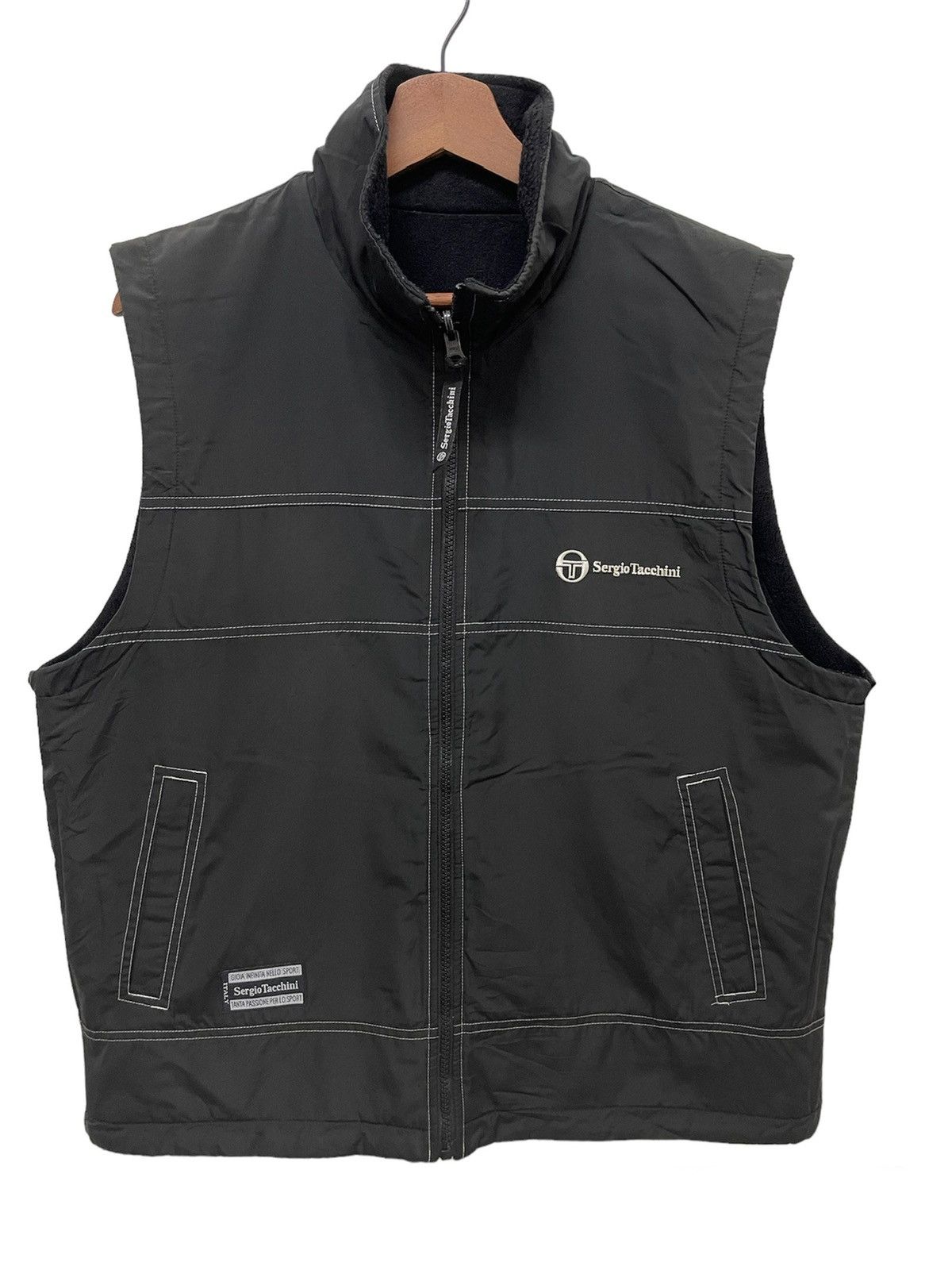 Sergio Tacchini × Vintage VINTAGE SERGIO TACCHINI LIGHT VEST STREET FASHION Size US M / EU 48-50 / 2 - 1 Thumbnail
