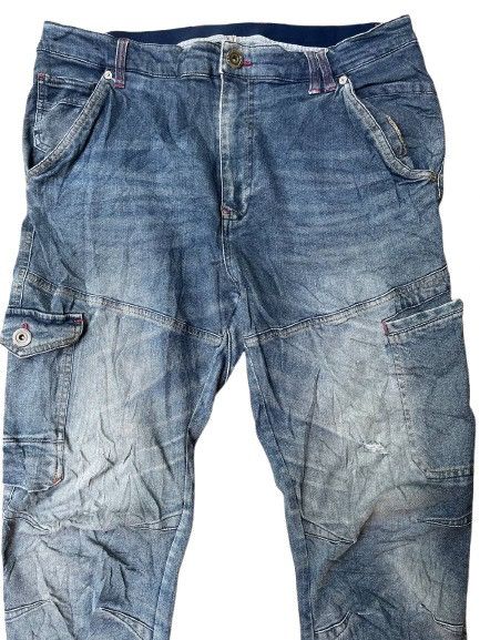 Japanese Brand FIELDCORE JAPANESE BRAND JEANS CARGO BONDAGE Size US 37 - 2 Thumbnail