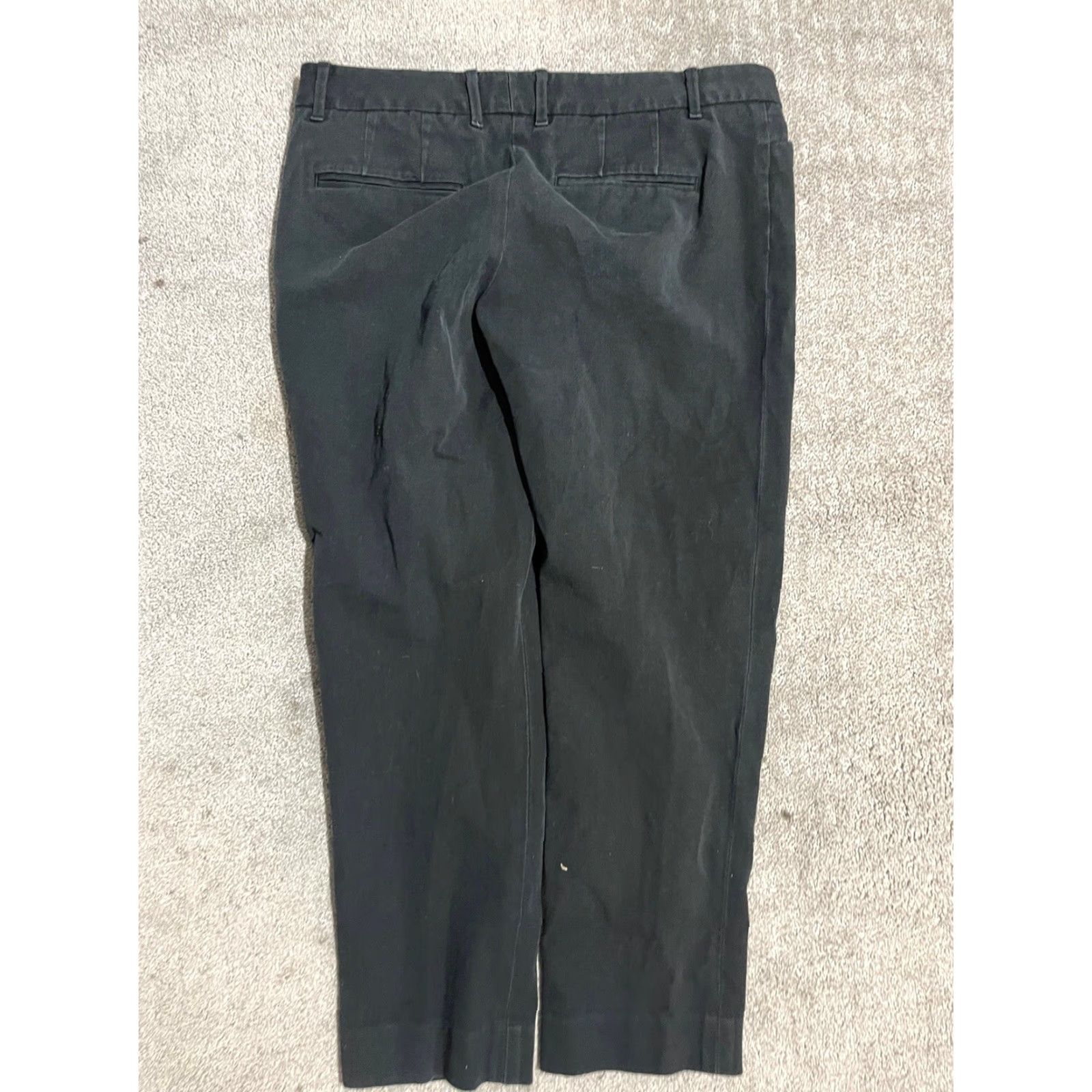 Gap Gap Slim Fit Cropped Stretch Women's Pants Black Size 6 Regular Size 28" / US 6 / IT 42 - 3 Thumbnail