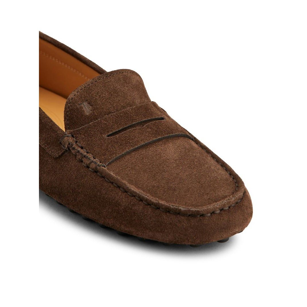 TOD'S Gommino Brown Suede Loafers New & Authentic (Women's s