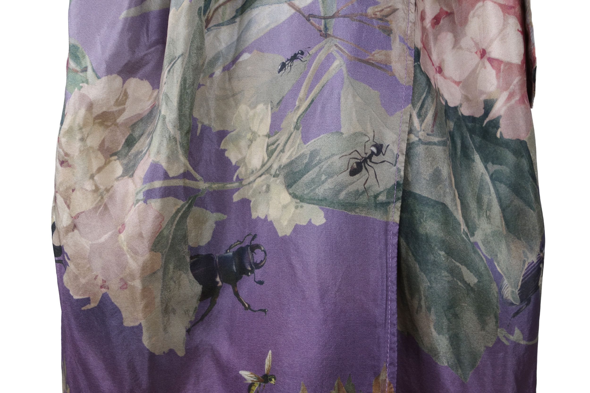 Jean Paul Gaultier Jean Paul Gaultier Floral Print Silk Belted Dress Vintage Size M / US 6-8 / IT 42-44 - 9 Thumbnail