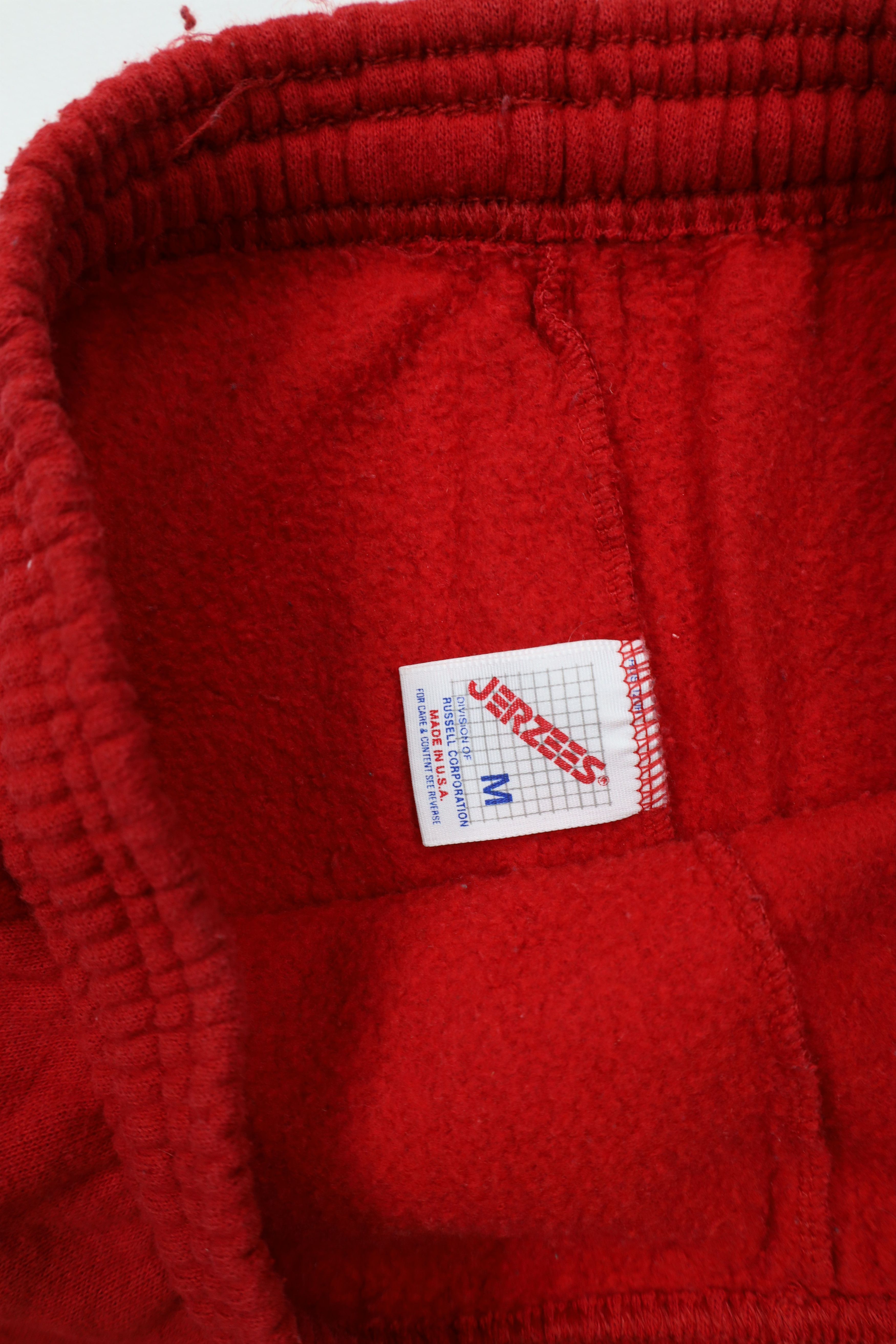 Vintage Vintage 90s Streetwear Distressed Blank Sweatpants Red USA Size US 34 / EU 50 - 8 Thumbnail