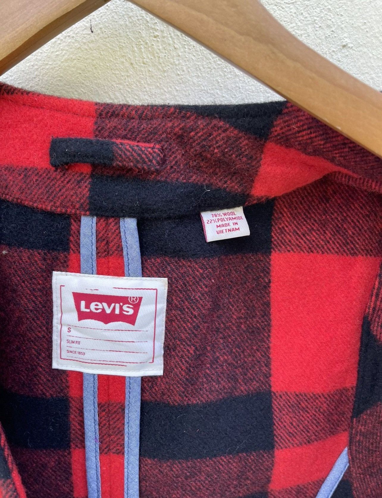Levi's × Levi's Made & Crafted × Levi's Vintage Clothing Plaid Wool vest Size US S / EU 44-46 / 1 - 8 Thumbnail