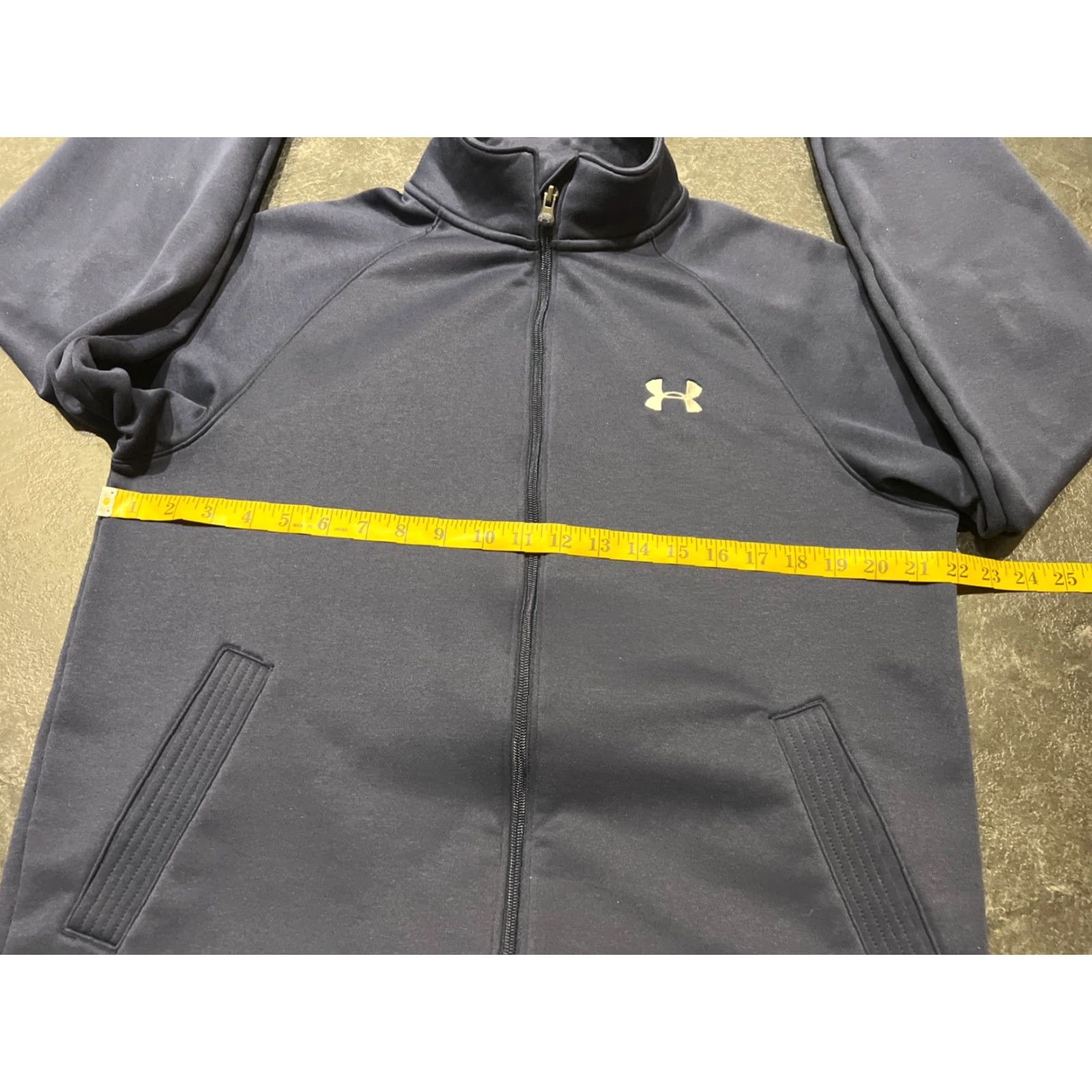 Under Armour Under Armour Track Jacket Men's Full Zip Navy Blue Size M Activewear Winter Spring Fall Size US M / EU 48-50 / 2 - 7 Thumbnail