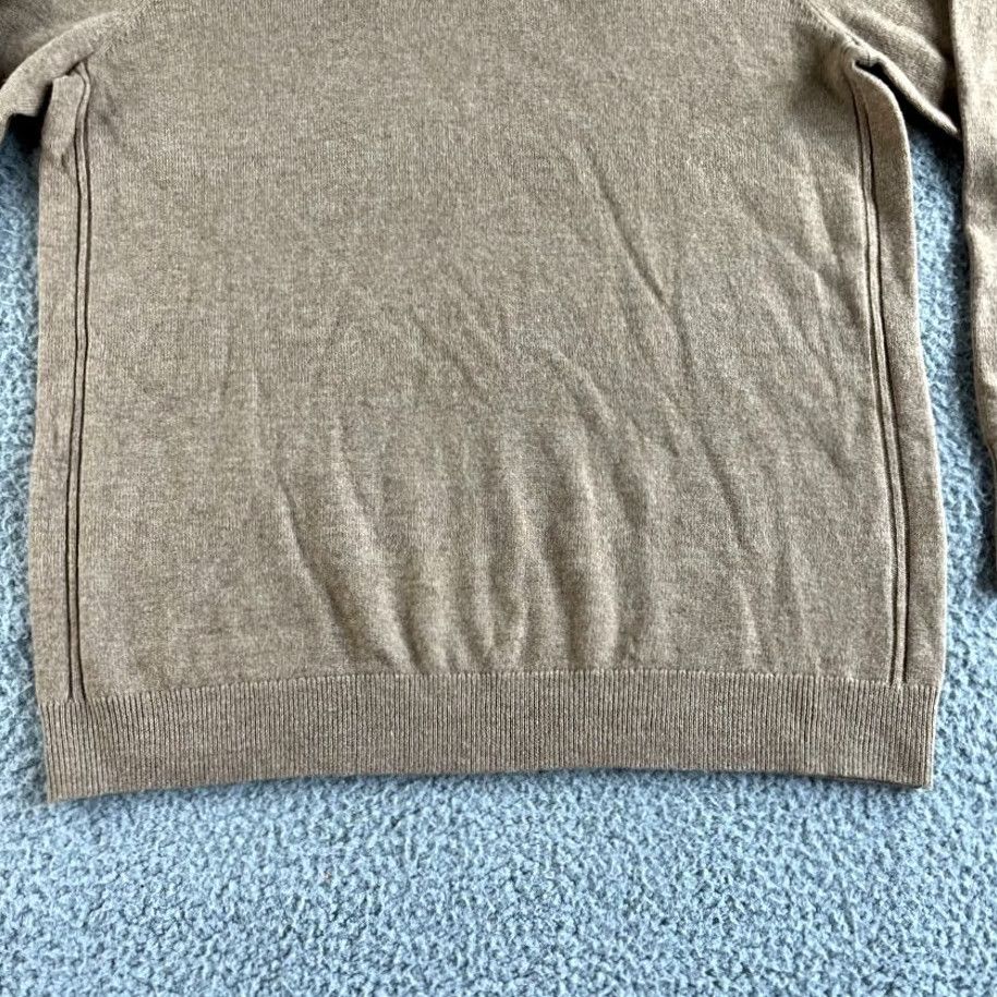 Banana Republic Banana Republic Sweater Womens L Beige Merino Wool Cashmere Turtleneck Pullover Knit Fall Winter Classic Womens Size L / US 10 / IT 46 - 7 Thumbnail