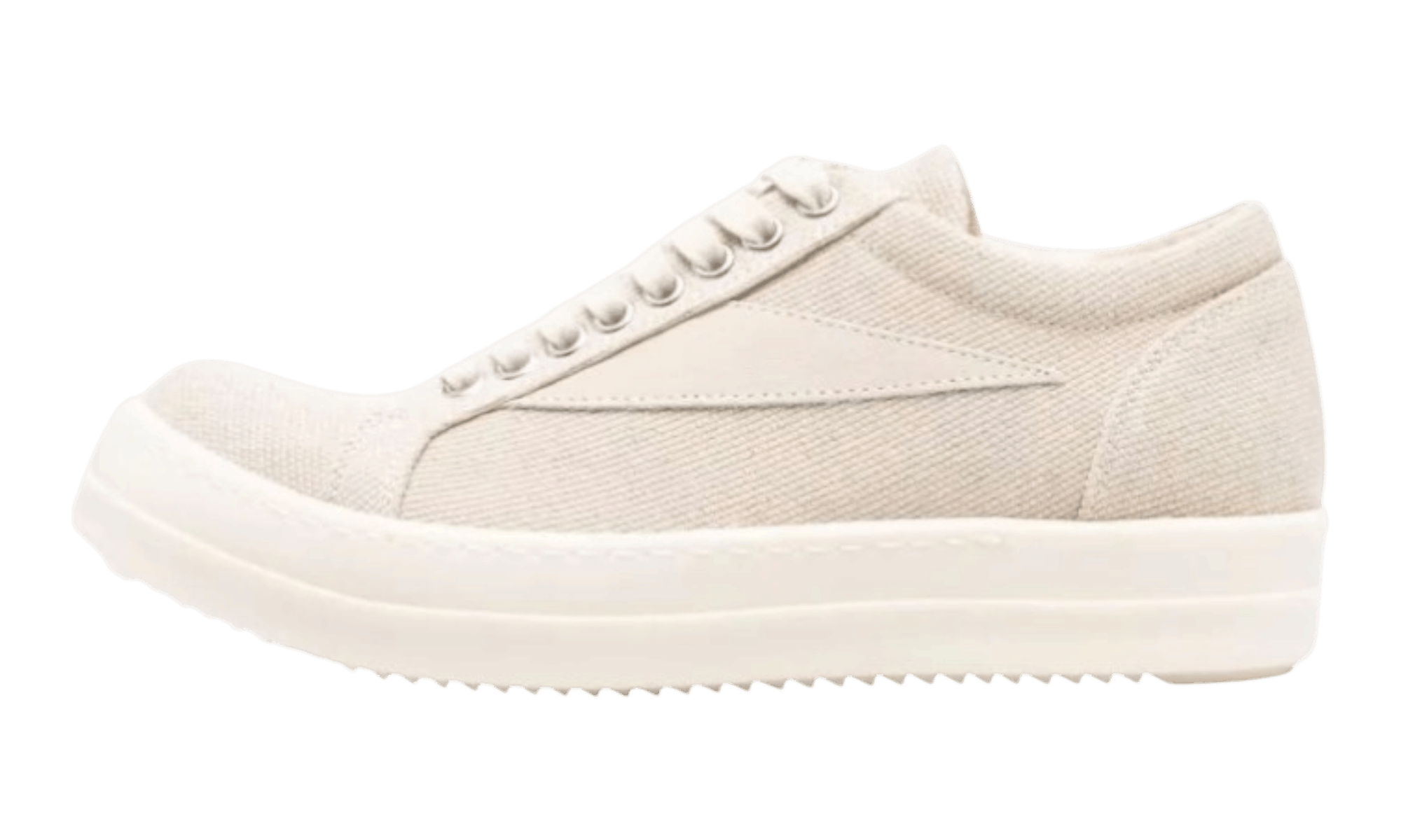 Rick Owens Natural/Milk Low Top Sneakers Size US 8 / EU 41 - 1 Thumbnail
