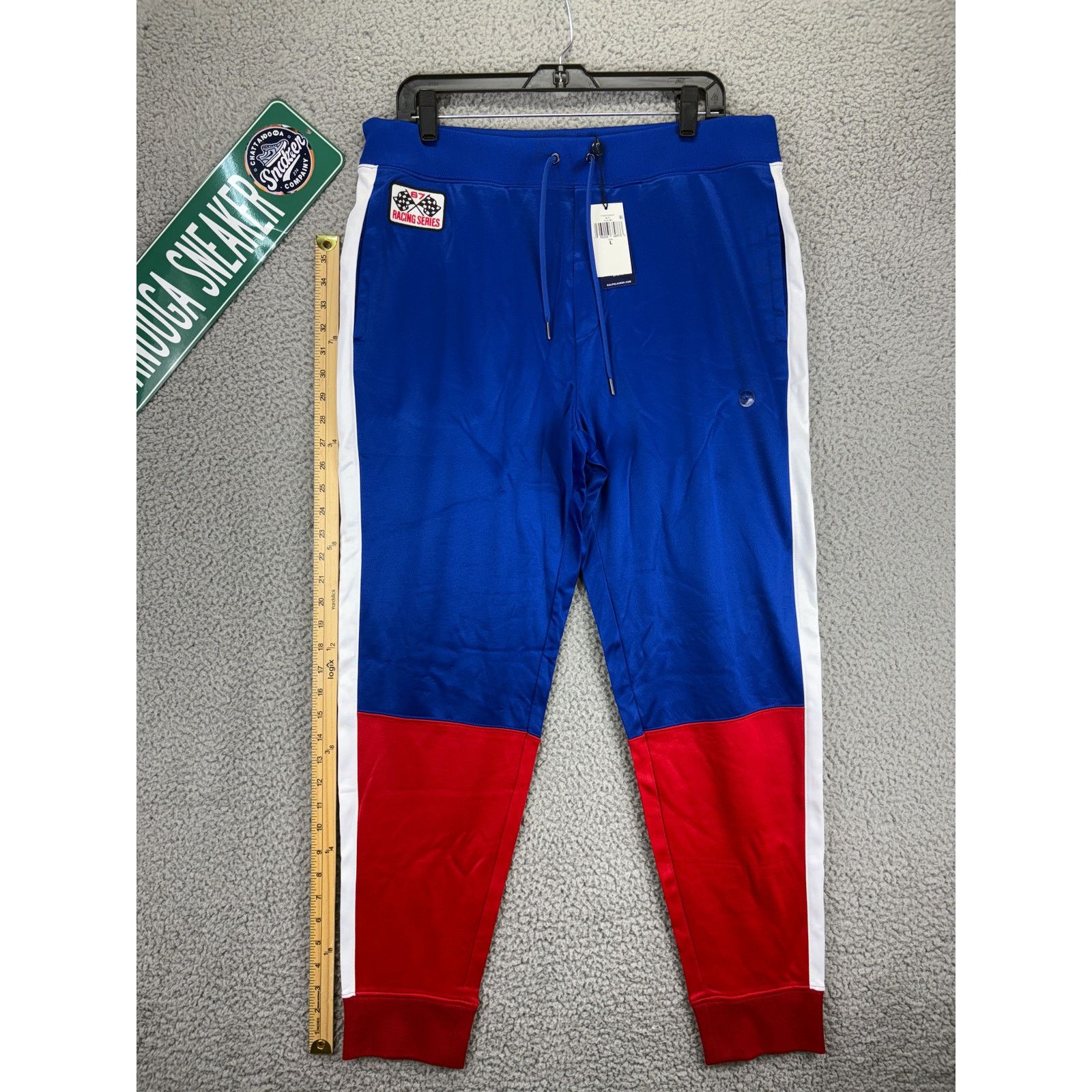 Ralph Lauren Ralph Lauren Polo 67 Racing Tracks Pants Mens Large Blue Red Size US 34 / EU 50 - 1 Thumbnail