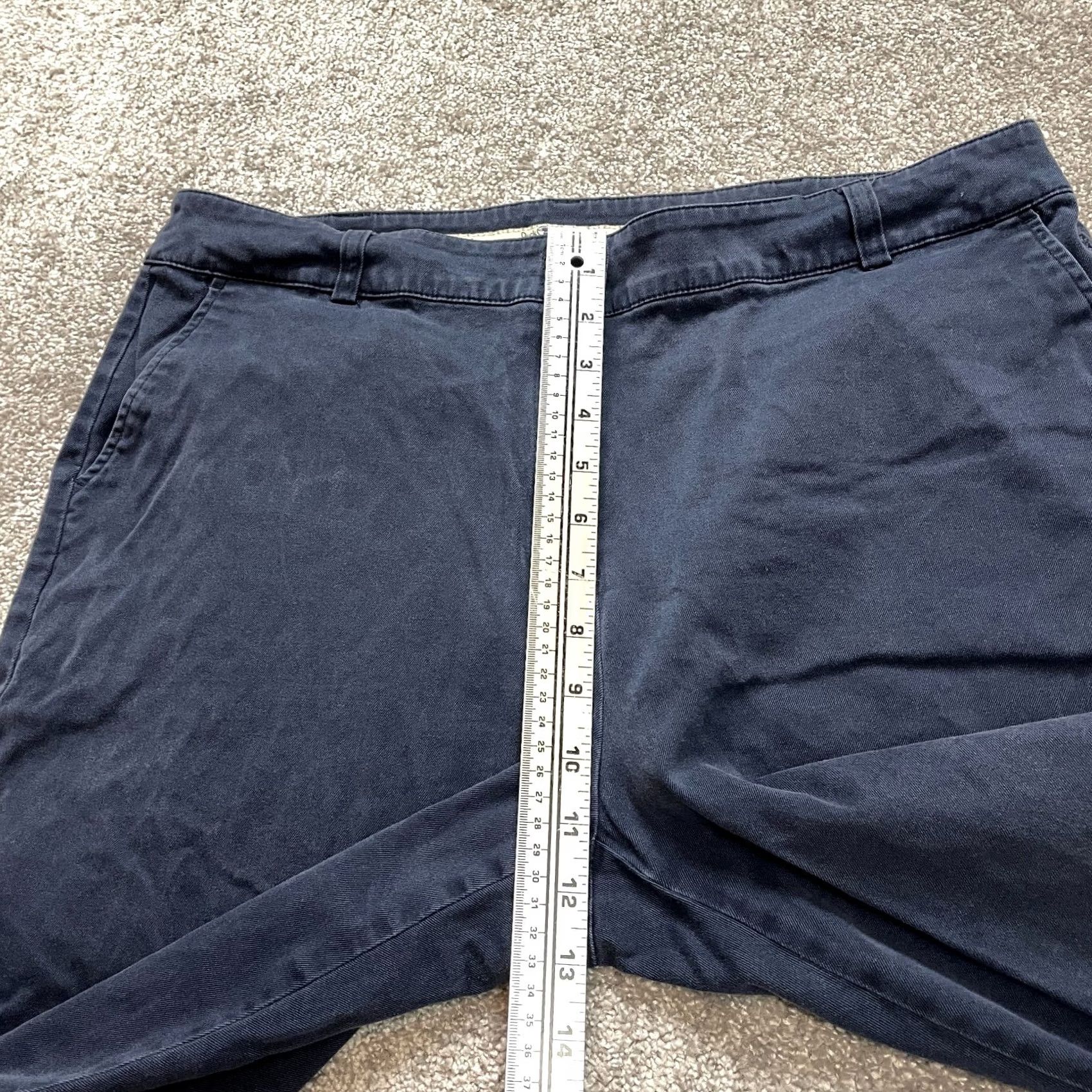 Vintage Duck Head Chino Shorts Womens 16 Navy Blue Cotton Solid Casual Pockets 12" Combo Size 25" / US 0 / IT 36 - 4 Thumbnail