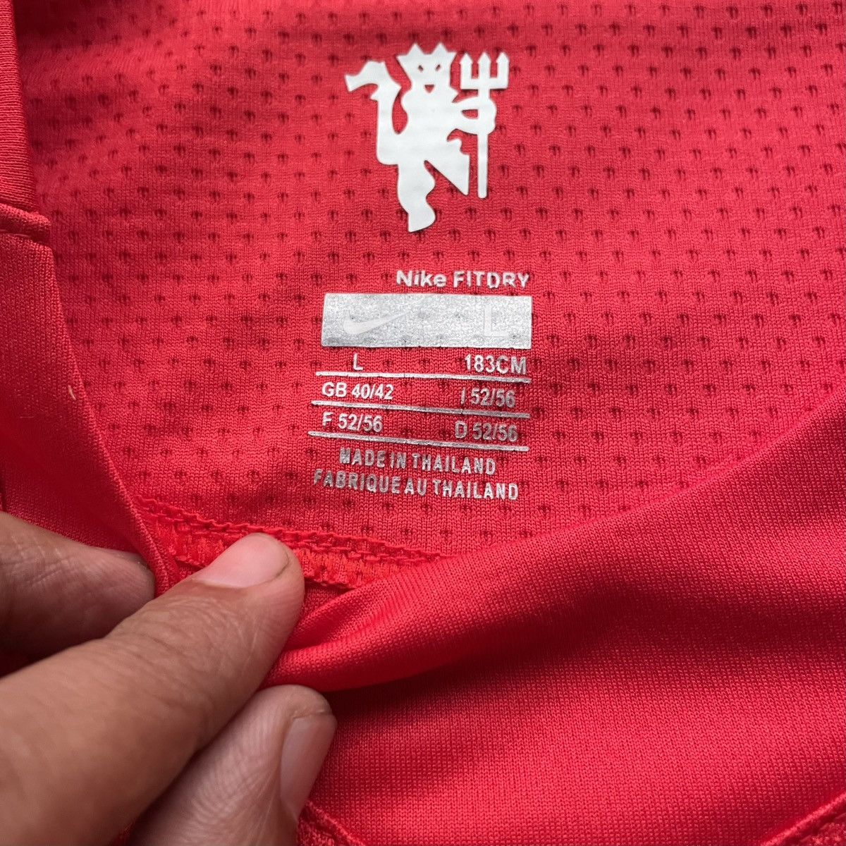 Nike 2007 2008 MUFC 7 Ronaldo Jersey Home UCL Size US L / EU 52-54 / 3 - 5 Thumbnail