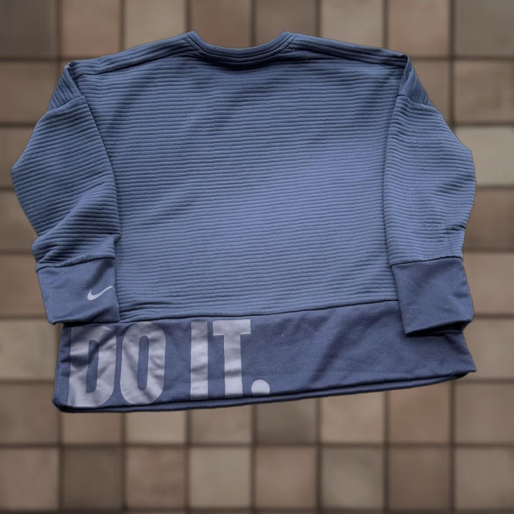 Nike Nike Dri-Fit Sweatshirt Mens XL Navy Blue Just Do It Crewneck Pullover Size US XL / EU 56 / 4 - 1 Thumbnail
