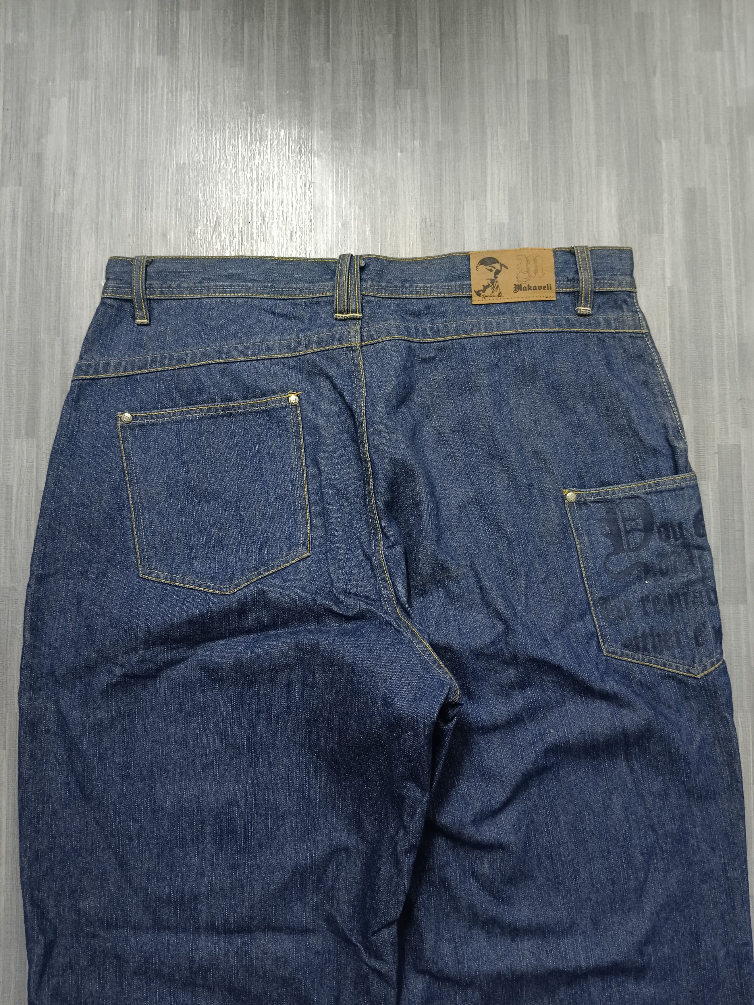 Makaveli AMERICAN ICON RAPPER TUPAC DENIM PANTS Size US 38 / EU 54 - 5 Thumbnail