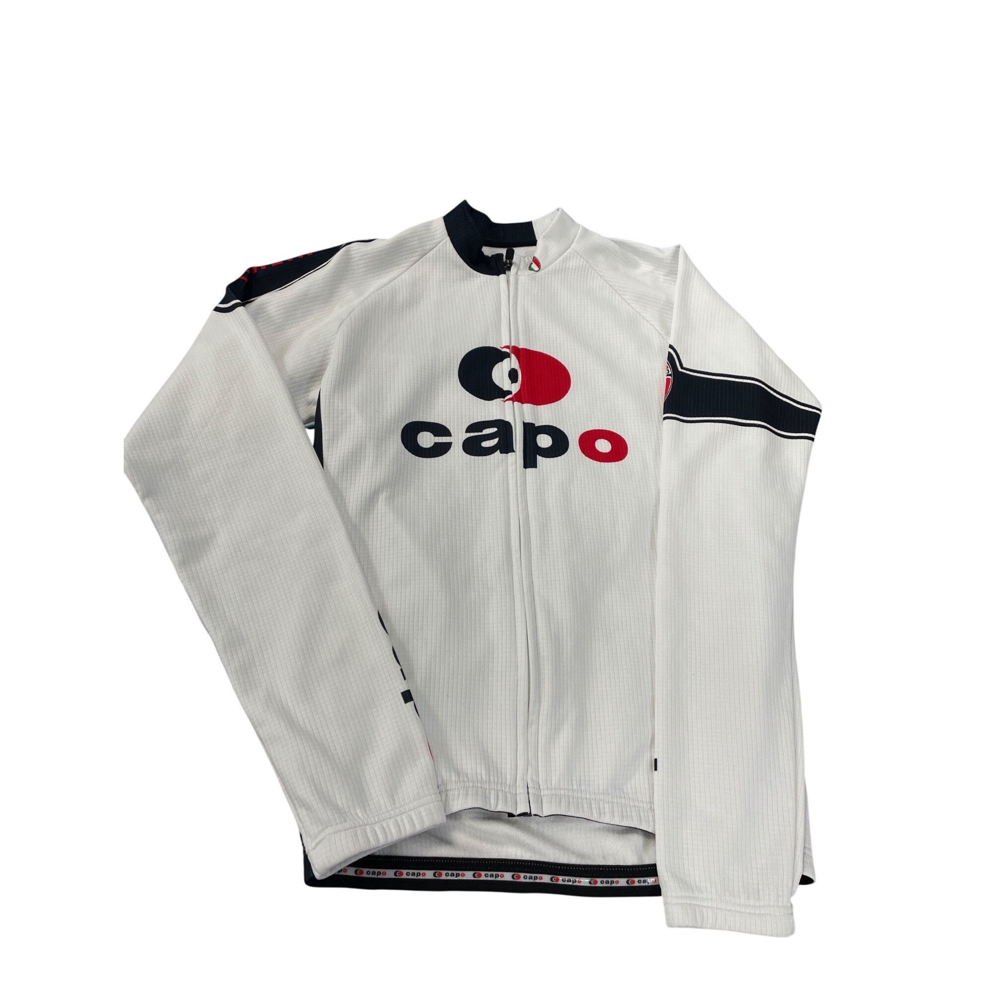 Other Capo GS (Gruppo Supportivo) Mens white black Full Zip Jersey Size US L / EU 52-54 / 3 - 12 Thumbnail