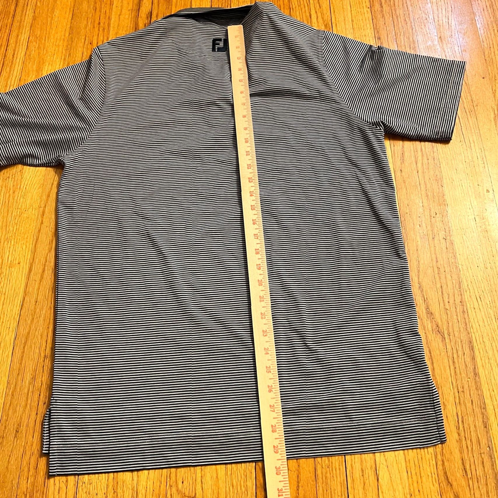 Footjoy Footjoy Polo Shirt Mens Medium Golf Performance Stripe Black Gray M Mens Polo Shirt Black Gray Footjoy Golf Performance Stripe Size US M / EU 48-50 / 2 - 6 Thumbnail