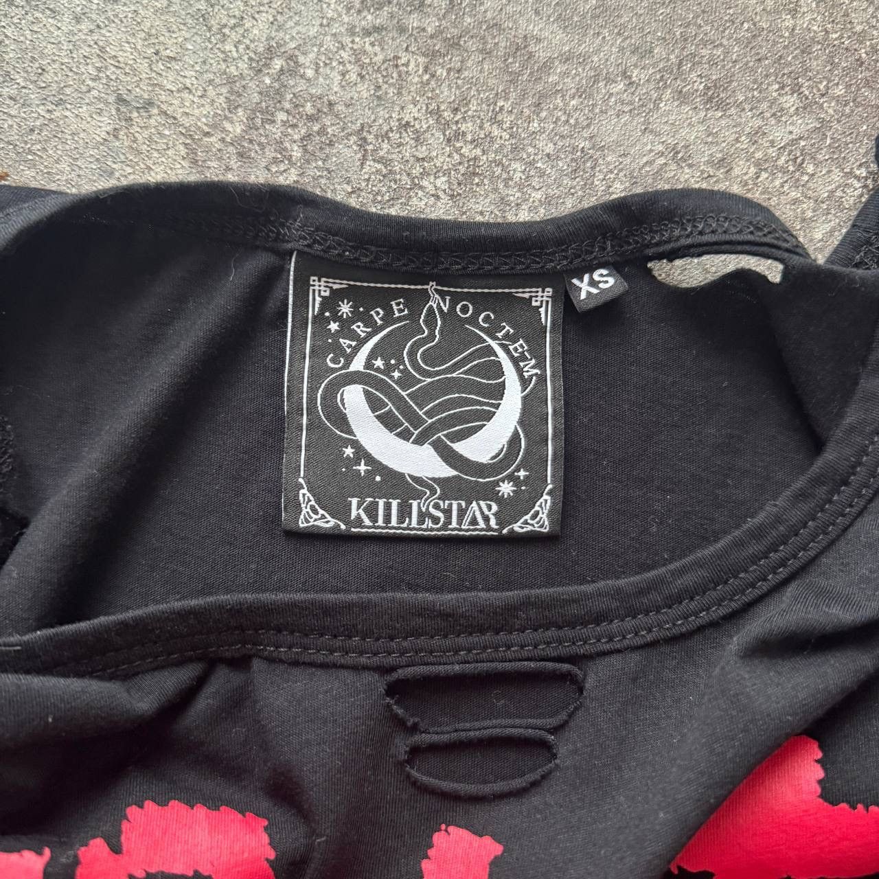 If Six Was Nine Killstar Y2K Gothic Anime Girl Long T-Shirt Size XS / US 0-2 / IT 36-38 - 8 Thumbnail