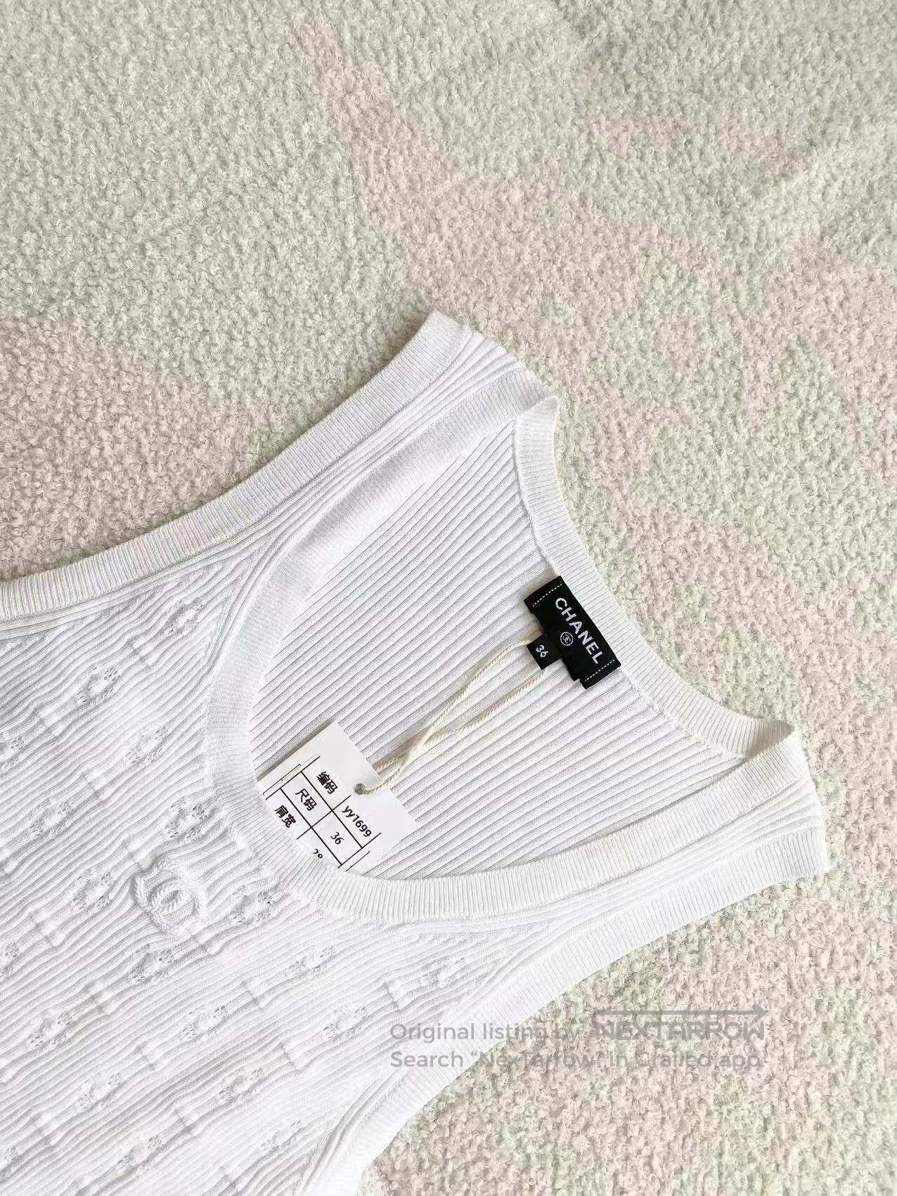 Chanel Chanel Woven logo camisole| Size XXS / US 00 / IT 34 - 4 Thumbnail