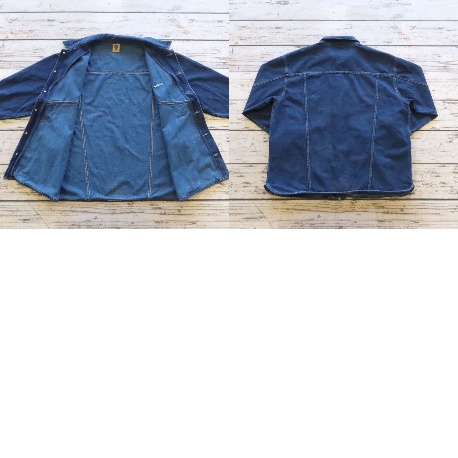 JNCO VINTAGE JNCO Denim Jacket Size XXL Blue Men Jacket 2XL Denim Parka 1990s Size US 39 - 9 Thumbnail