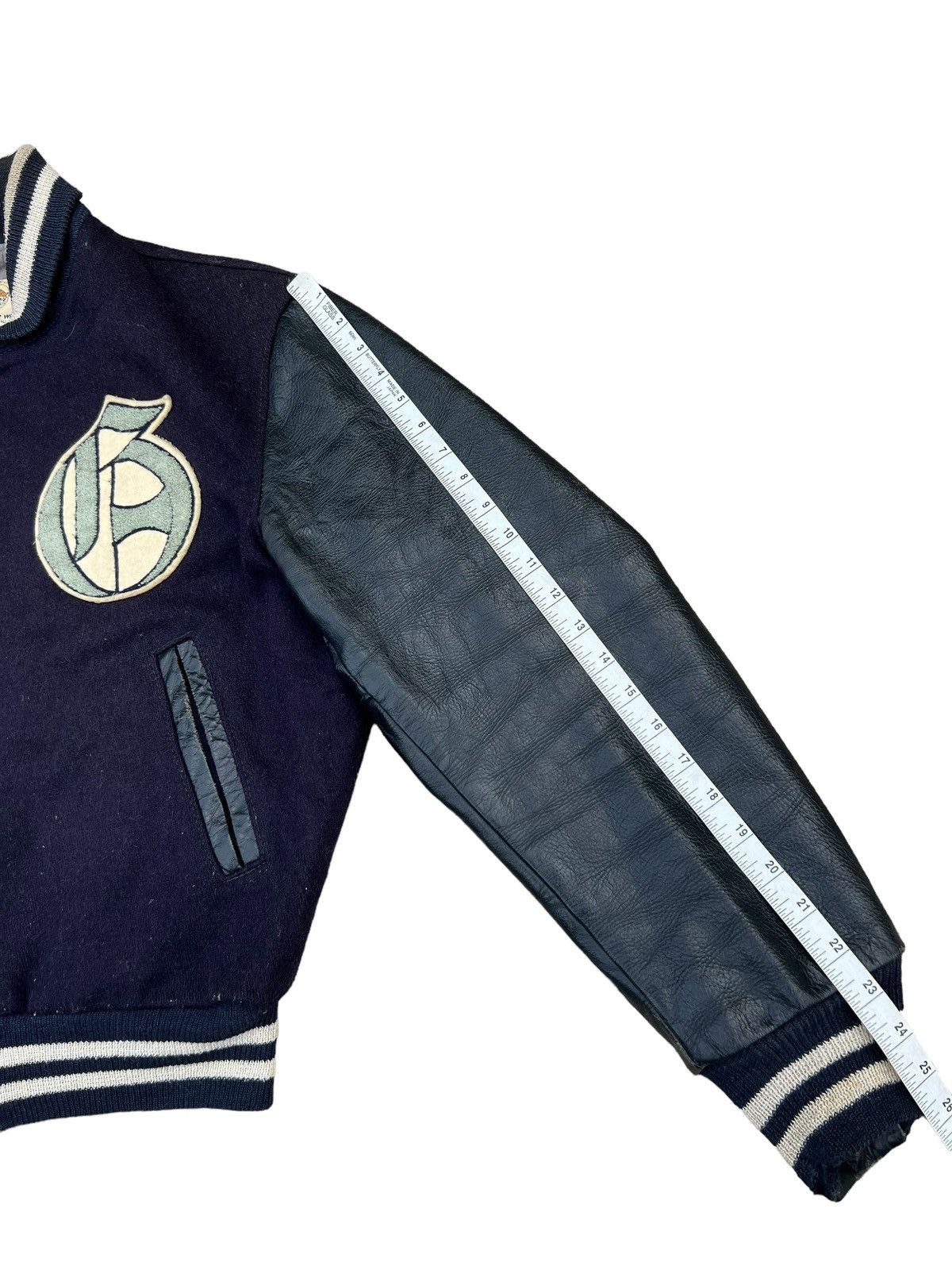 Golden Bear Vintage 70s Golden Bear Patina Leather Varsity Jacket Size US L / EU 52-54 / 3 - 5 Thumbnail