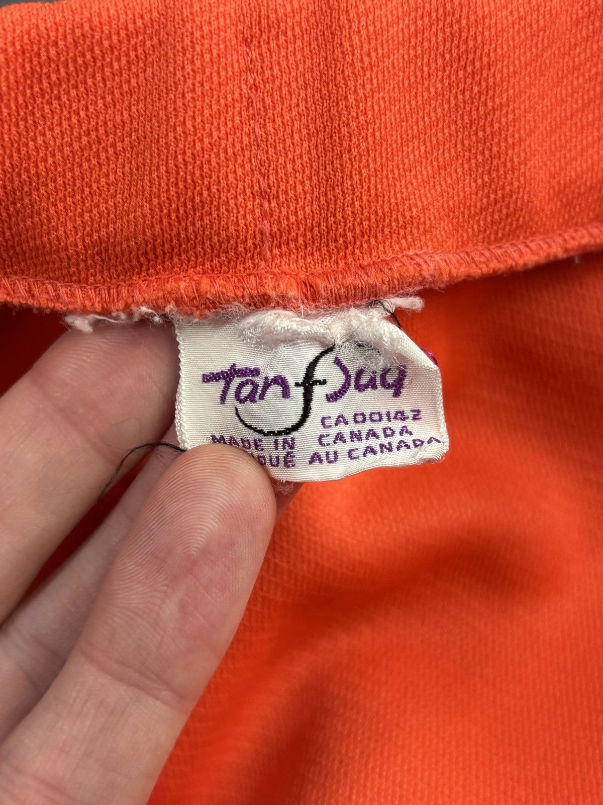 Vintage 1970s Polyester Shorts Vintage TanJay Canada Booty Shorts Size 34" / US 12 / IT 48 - 4 Thumbnail