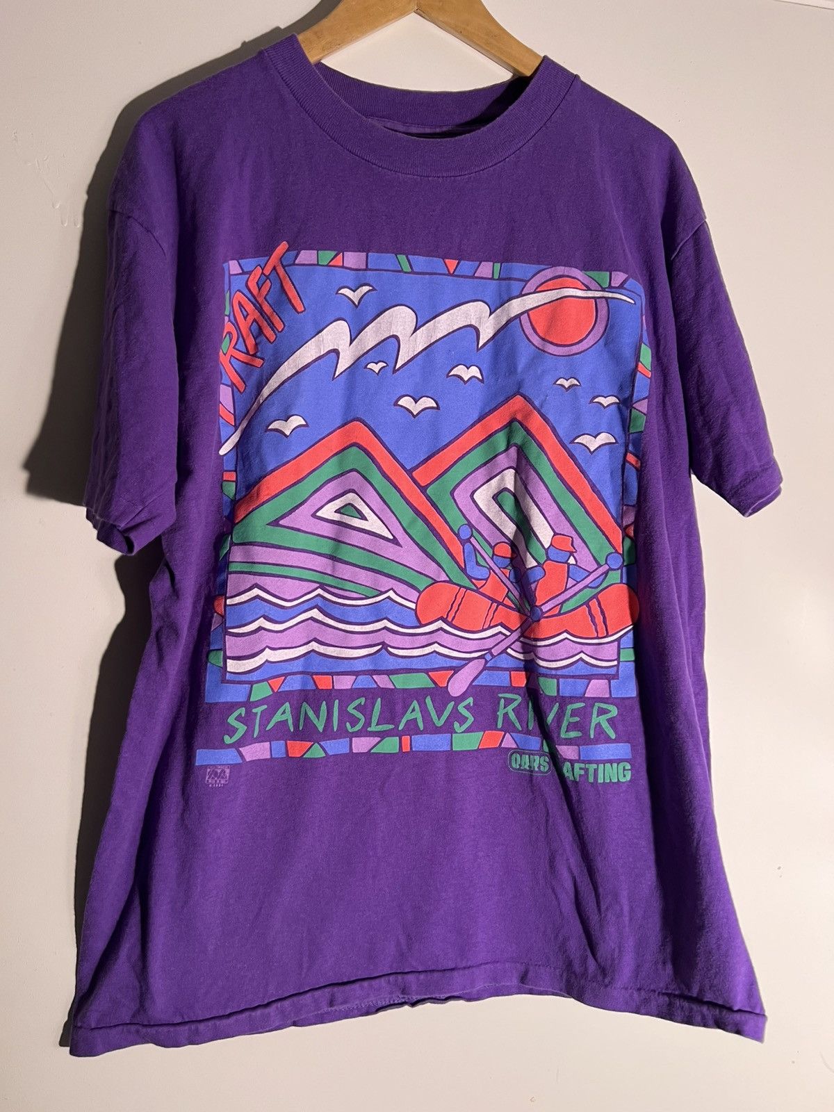 Vintage 90’s VTG Vintage Stanislavs River Rafting Retro Art T Shirt Size US XL / EU 56 / 4 - 1 Thumbnail