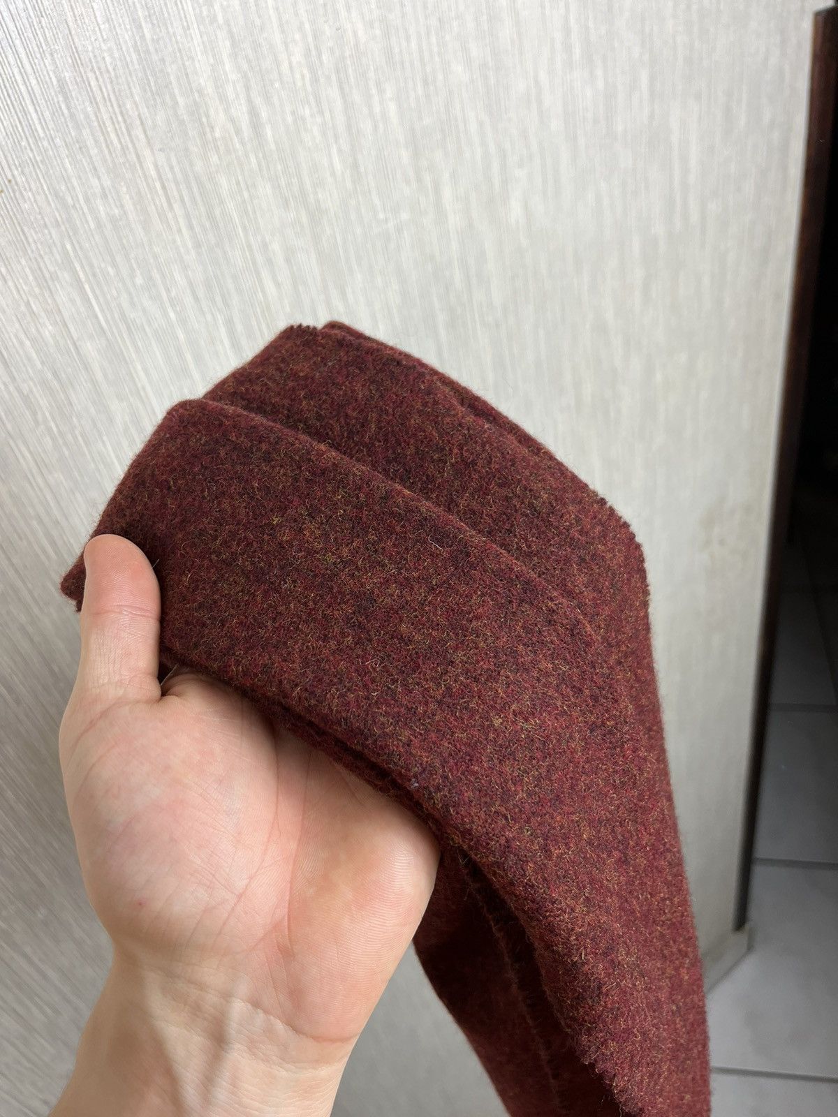 Kenzo × Vintage Vintage Kenzo homme archive Italy heather claret wool scarf Size ONE SIZE - 12 Thumbnail