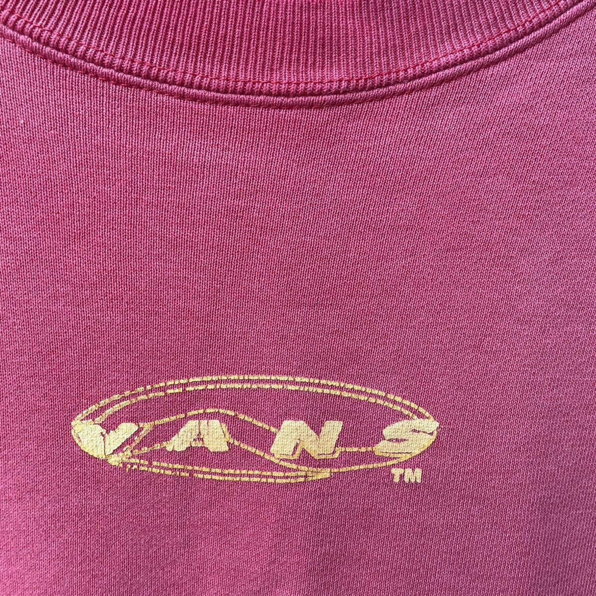 Vans 🔥Vintage 90s Vans Skateboard Big Logo Distress Sweatshirts Size US S / EU 44-46 / 1 - 7 Thumbnail