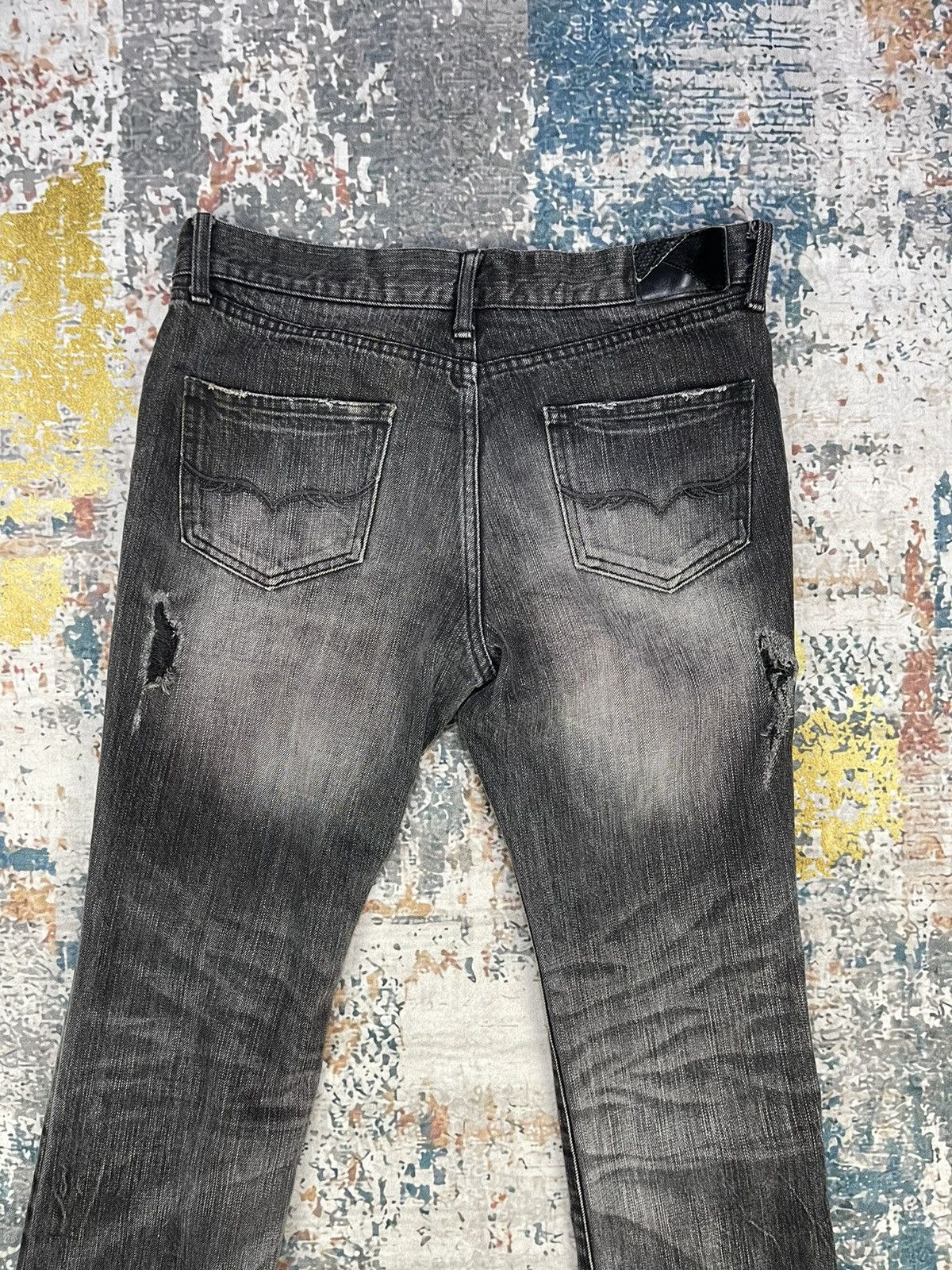 GOSTAR DE FUGA Hysteric Inspired Fuga Distressed Torn Jeans Size 32" / US 10 / IT 46 - 13 Thumbnail