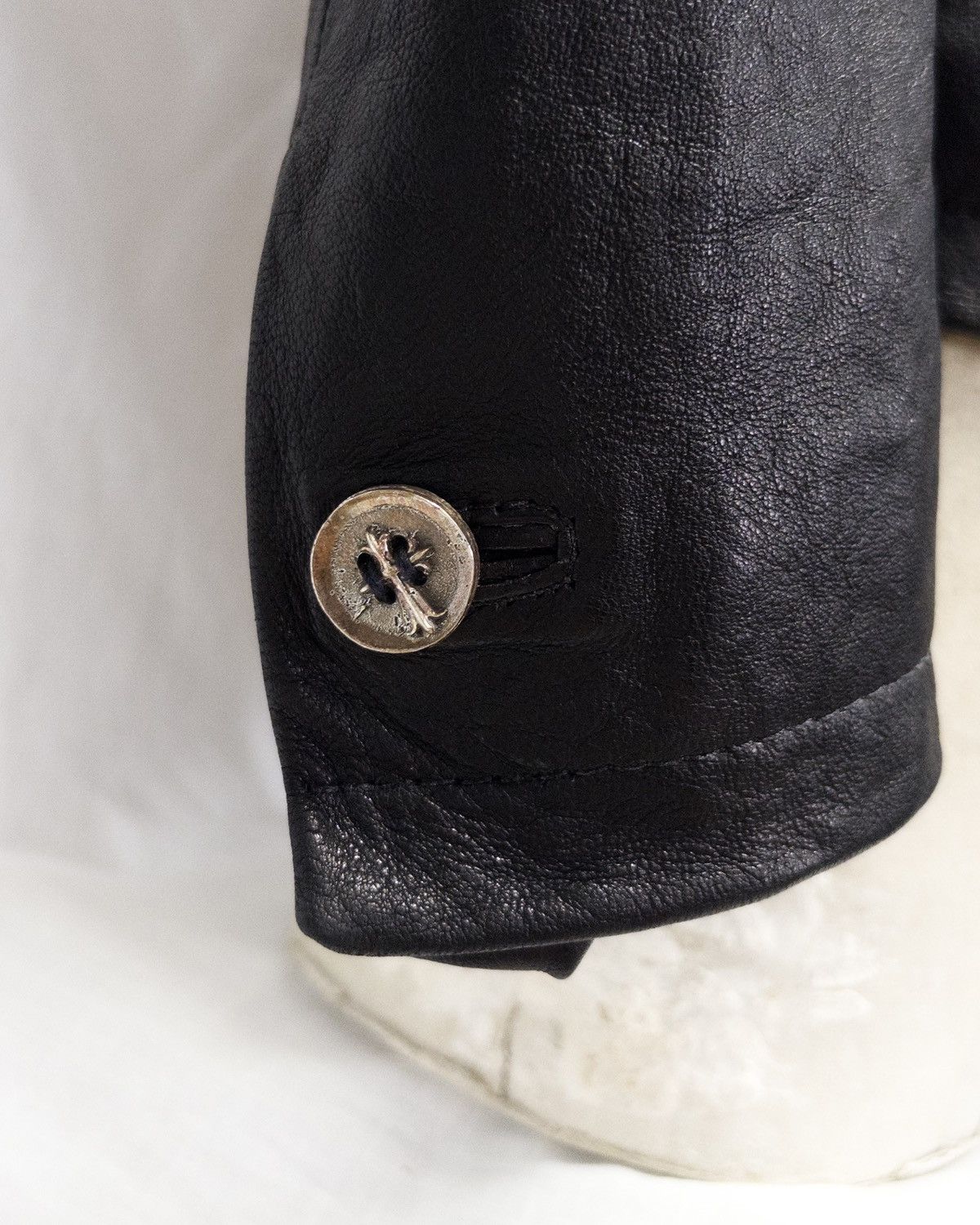 Handmade Semi gloss foiled lamb leather jacket+ sterling silver Size US S / EU 44-46 / 1 - 5 Thumbnail