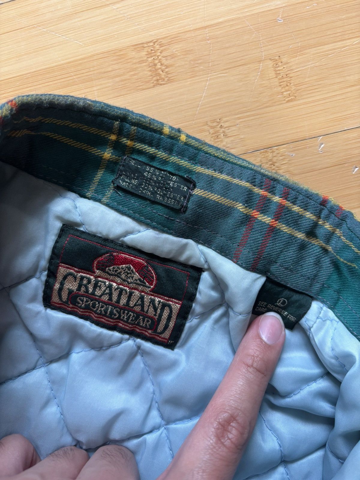 Other Beautiful vintage quilted flannel Size US L / EU 52-54 / 3 - 2 Thumbnail