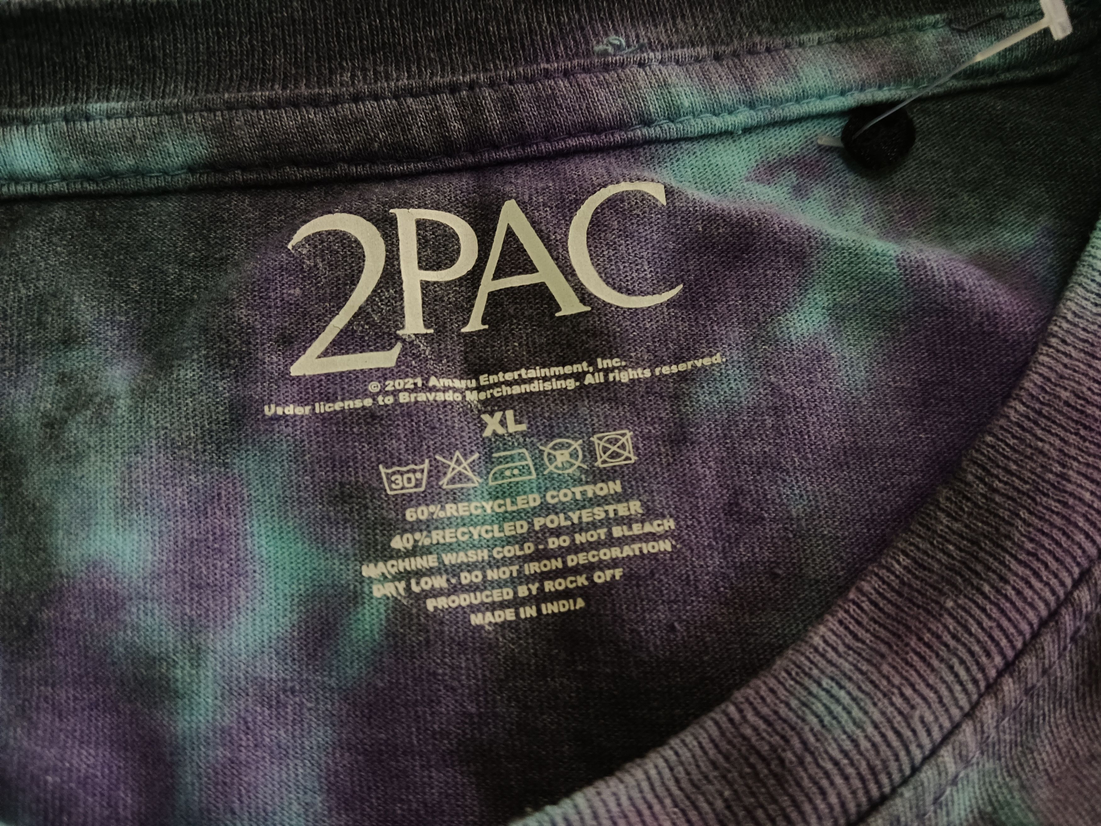 Band Tees × Rap Tees Tupac 2pac band tees tyedye Size US L / EU 52-54 / 3 - 4 Thumbnail