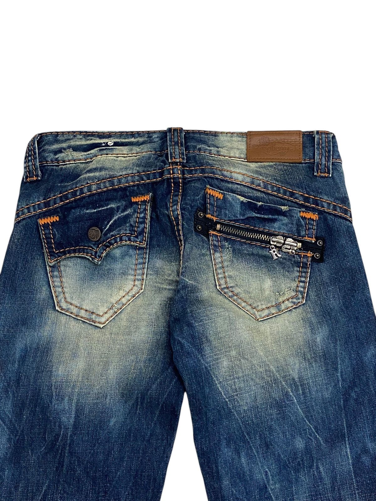 GOSTAR DE FUGA Flare Roseberry Japan Mud Washed Whisker Honeycomb Embroider Size US 30 / EU 46 - 10 Thumbnail