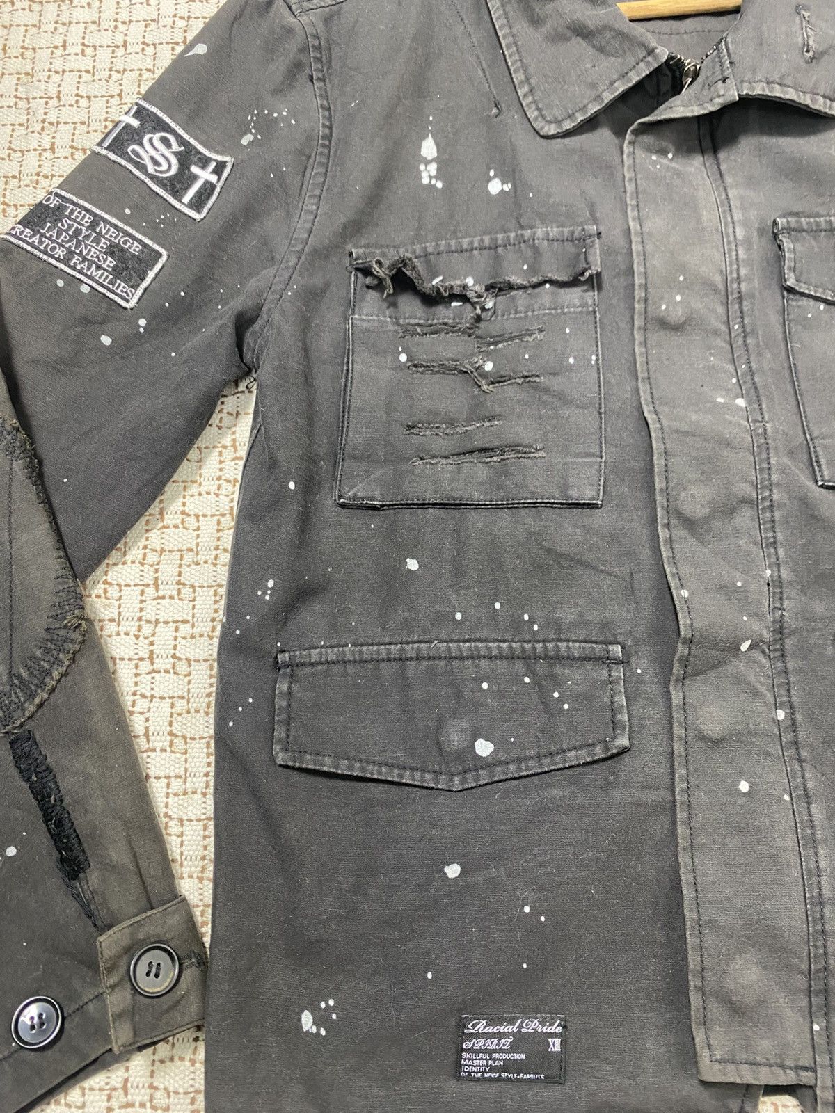 Japanese Brand Of The Neige Style Splash Paint Zipper Punk Jacket Size US S / EU 44-46 / 1 - 7 Thumbnail